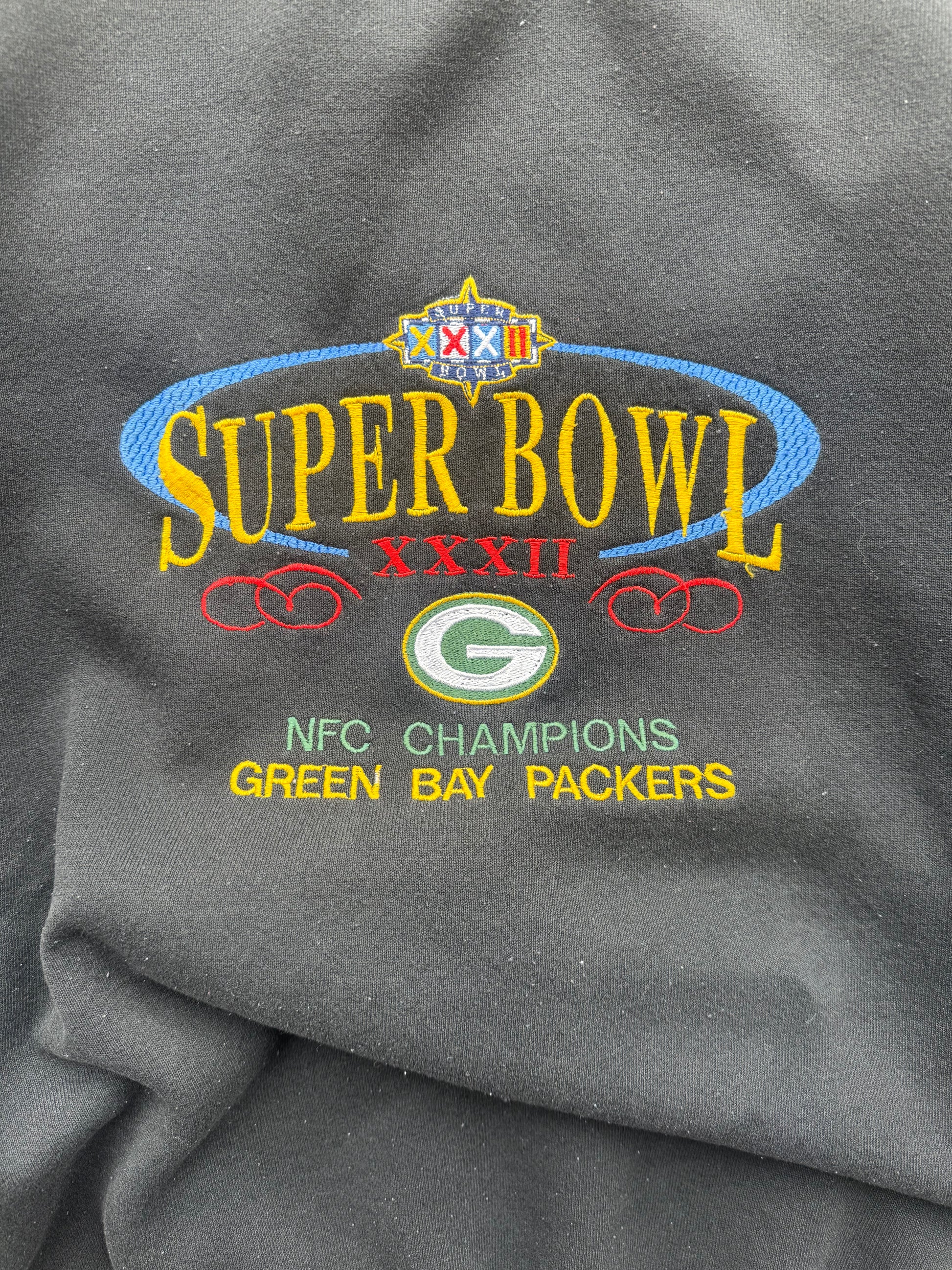 (XL) 90s Green Bay Packers Super Bowl Crewneck