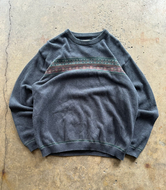 L - Vintage Black Knit sweater