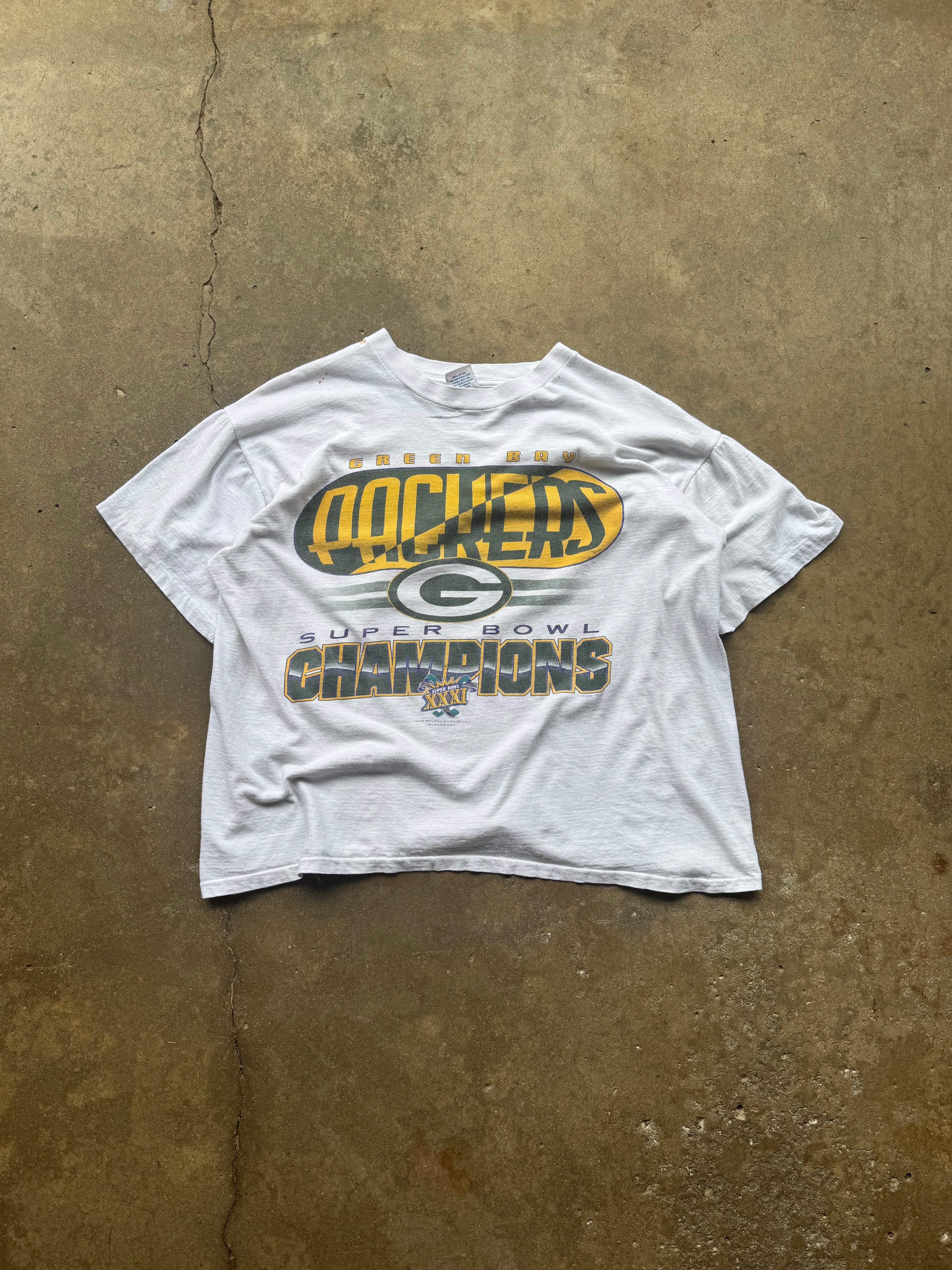 (L) 90s Green Bay Packers Super Bowl Tee