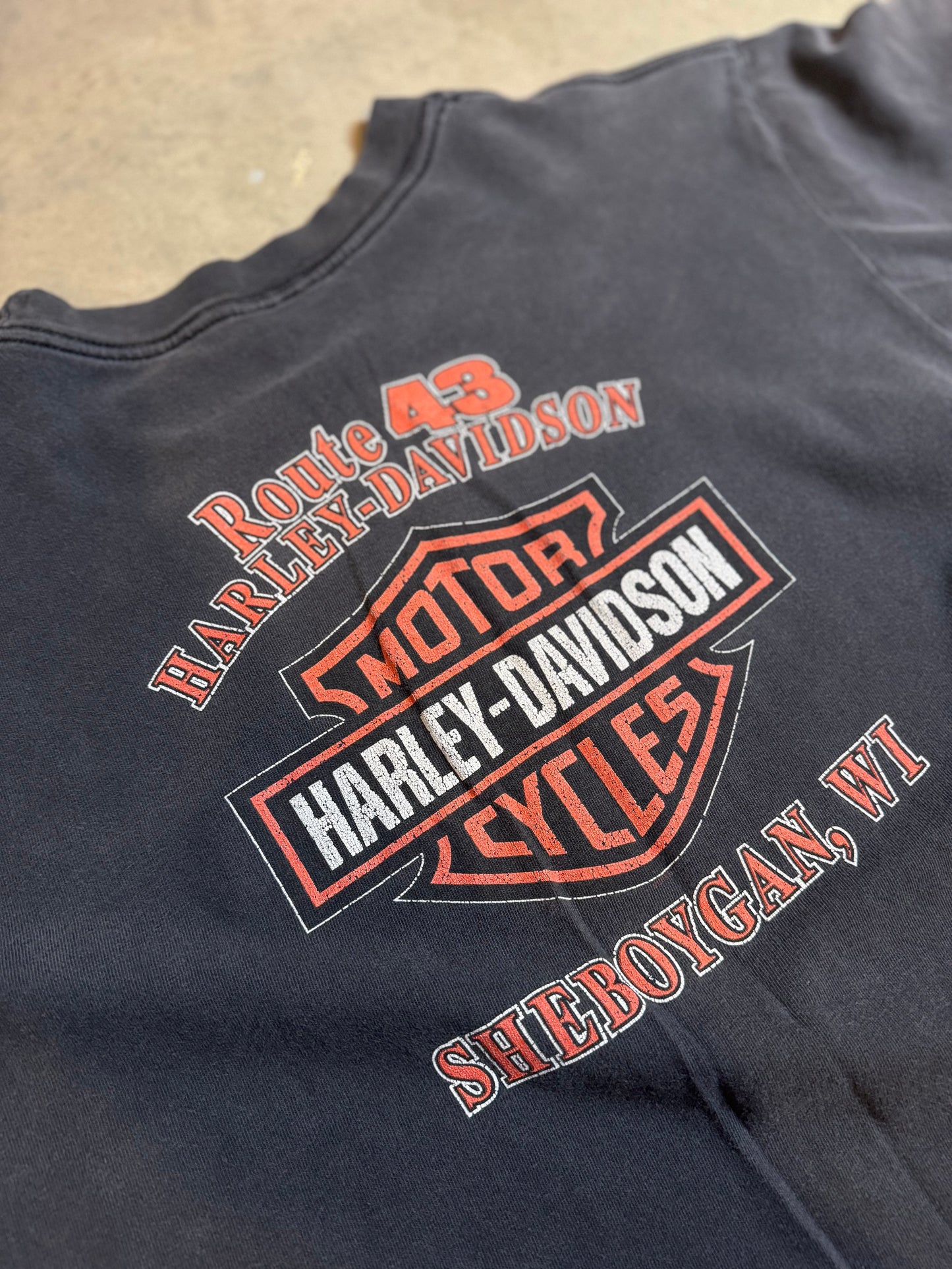 M - Vintage Faded Harley Davidson Tee