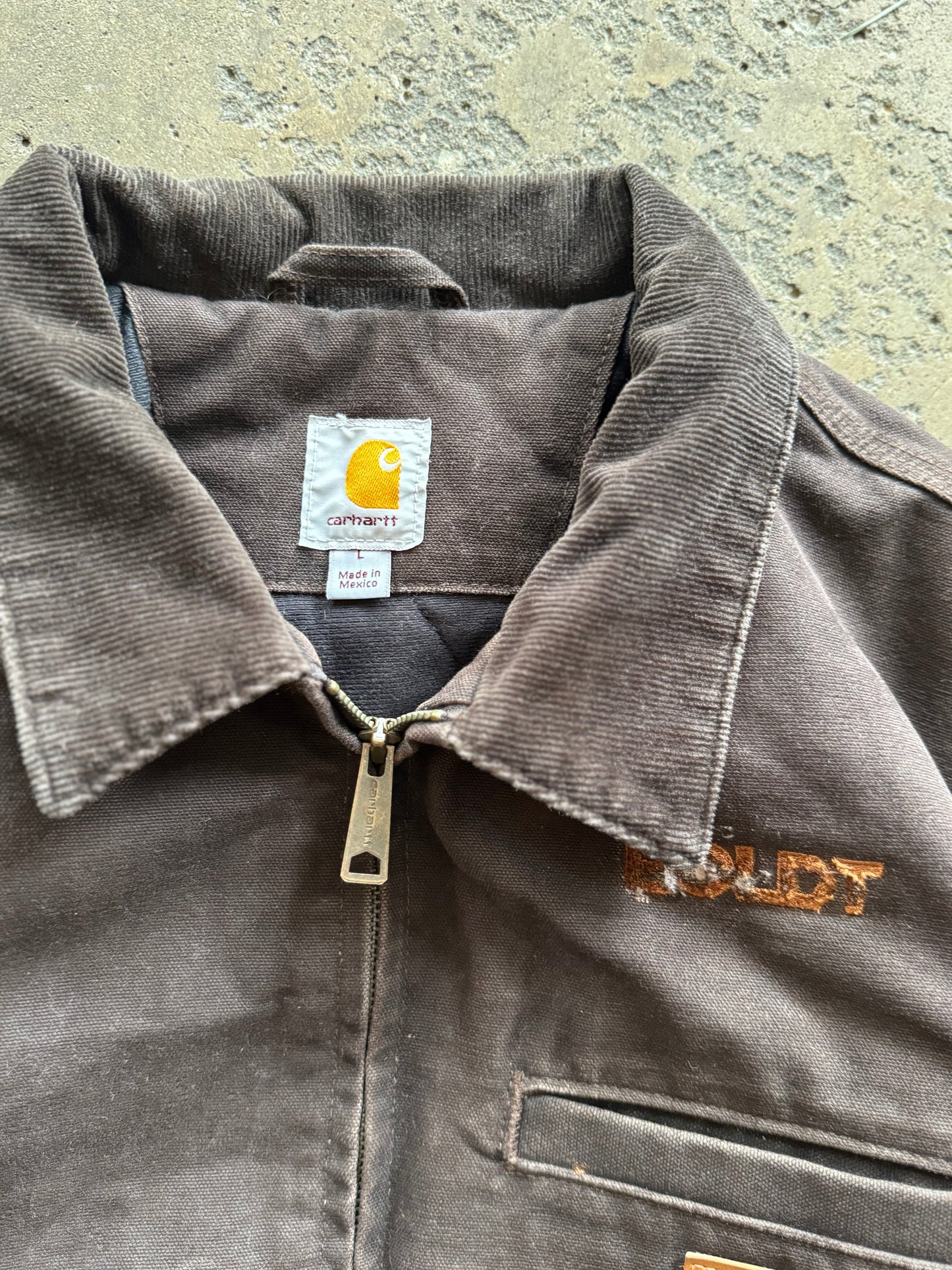 L - Chocolate Brown Carhartt Santa Fe Jacket