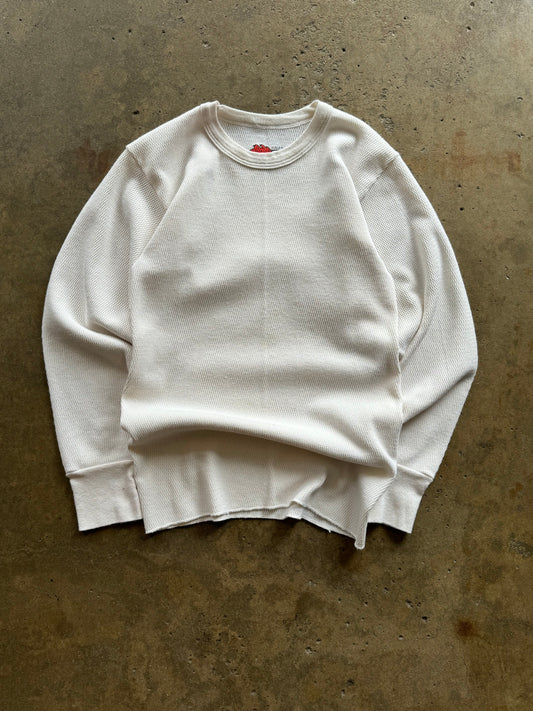 M - White thermal long sleeve baselare