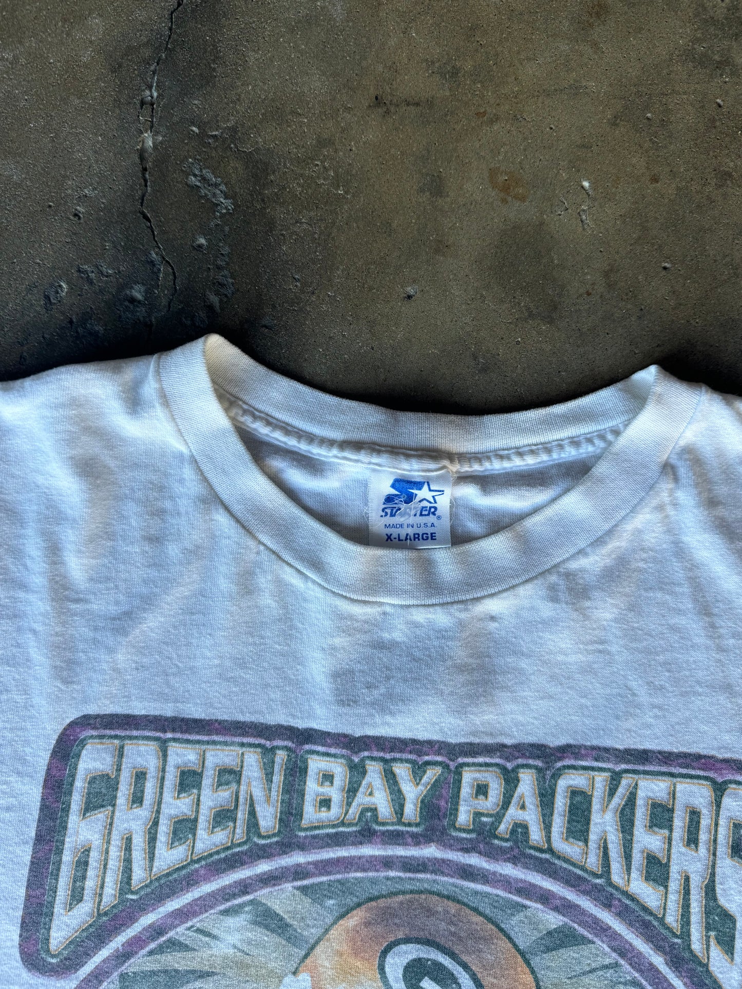 XL-90s Green Bay Packers Super Bowl Champs Vintage Tee