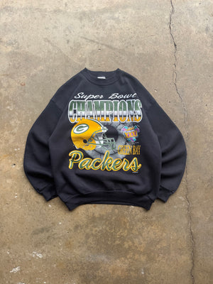 (L) 90s Green Bay Packers Super bowl Graphic Crewneck