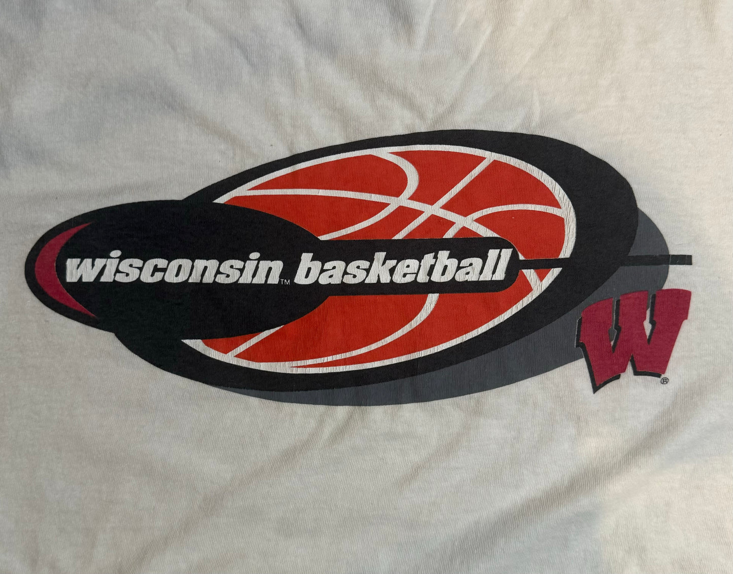 XL-Vintage Wisconsin Badgers Basketball Tee