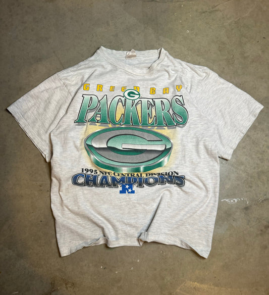 L - Vintage Green Bay Packers NFC Champs Vintage Tee