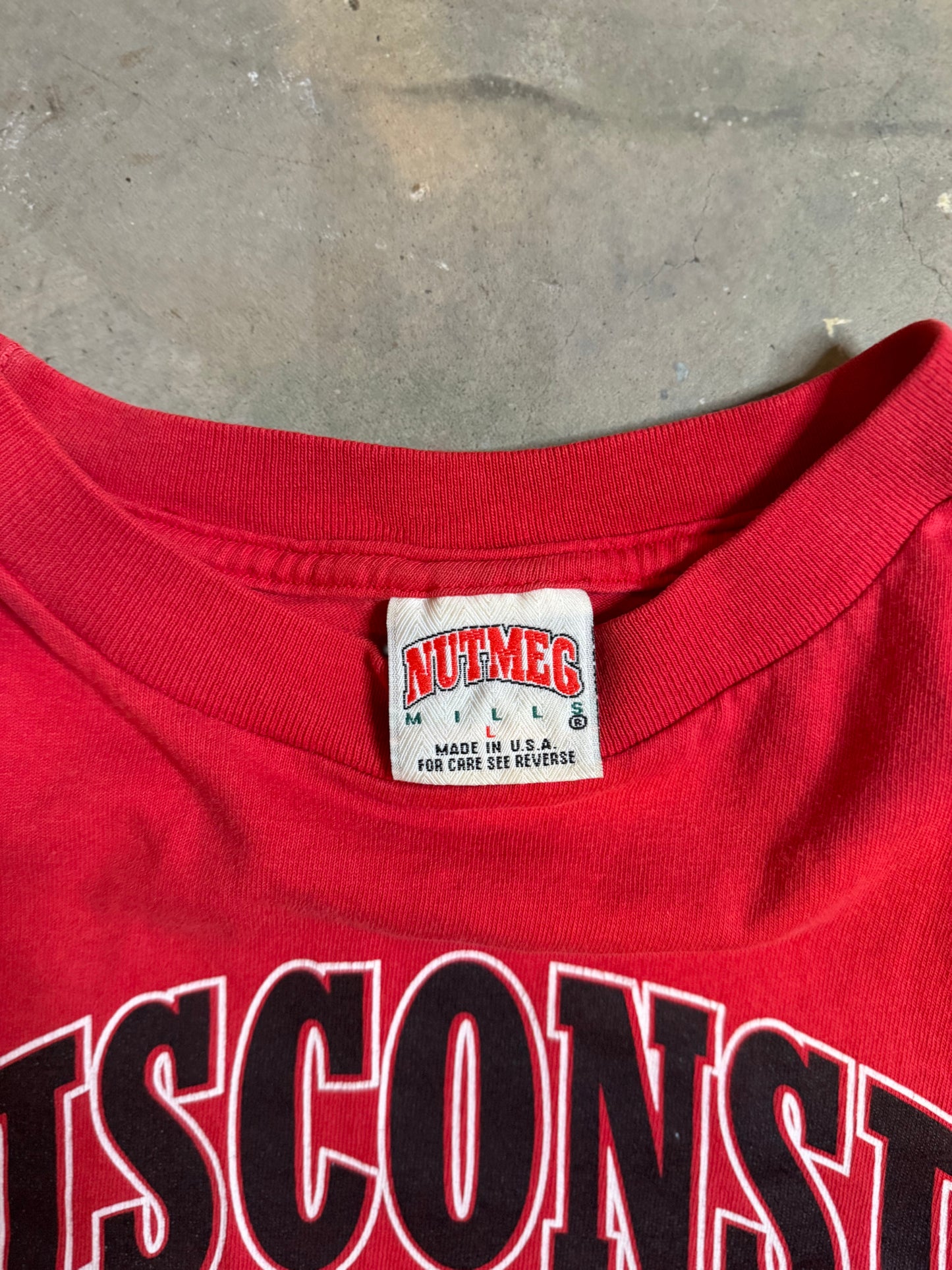 M - Vintage Wisconsin Badgers Rose Bowl Champs Tee