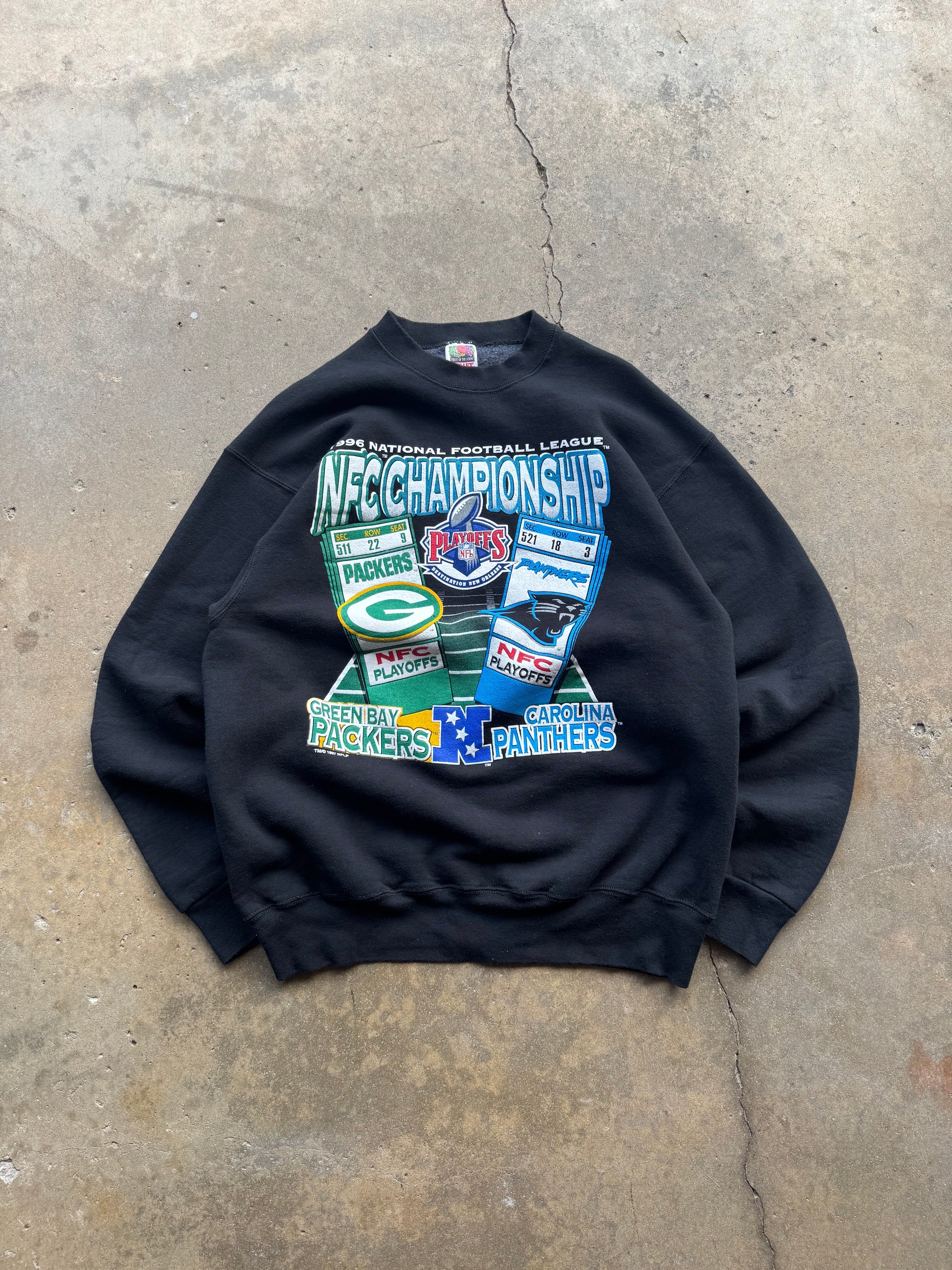 (L) 90s Green Bay Packers NFC Championship Crewneck