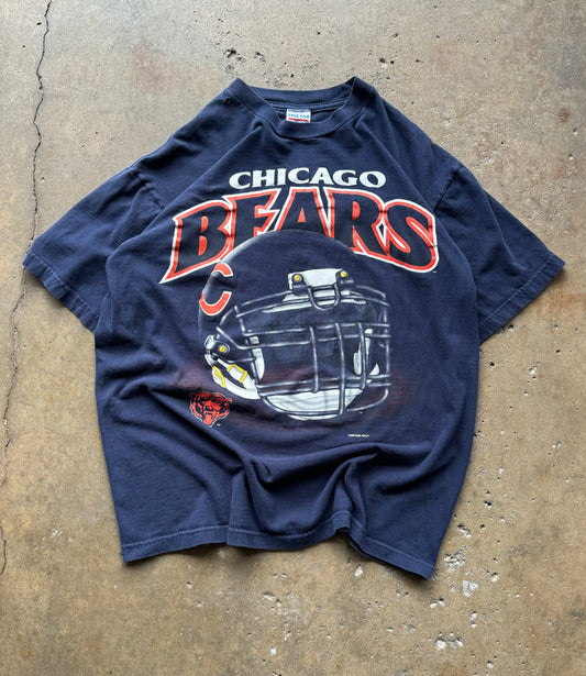 L - Vintage Chicago Bears Helmet Tee