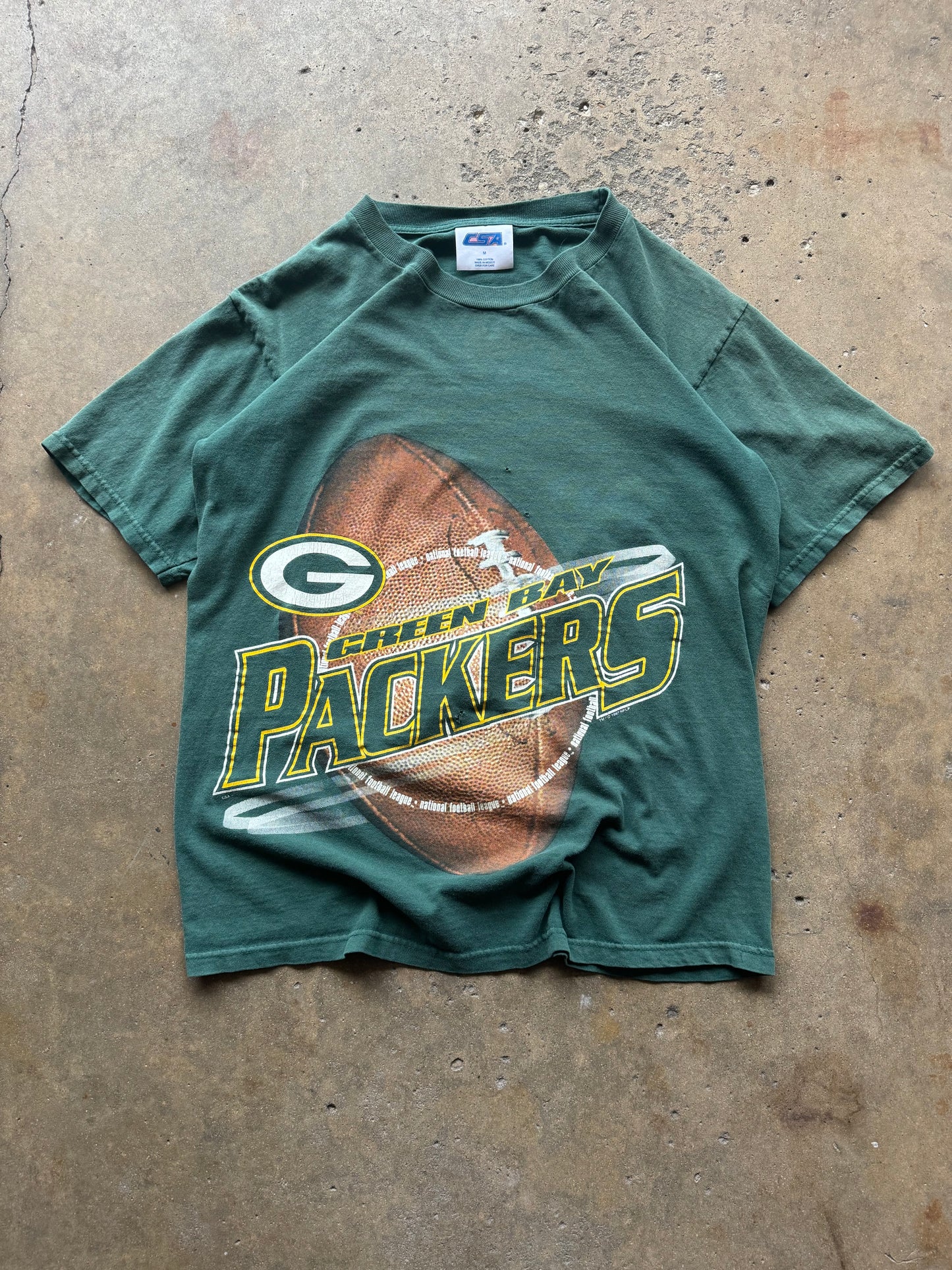 M - Vintage Green Bay Packers Football Tee