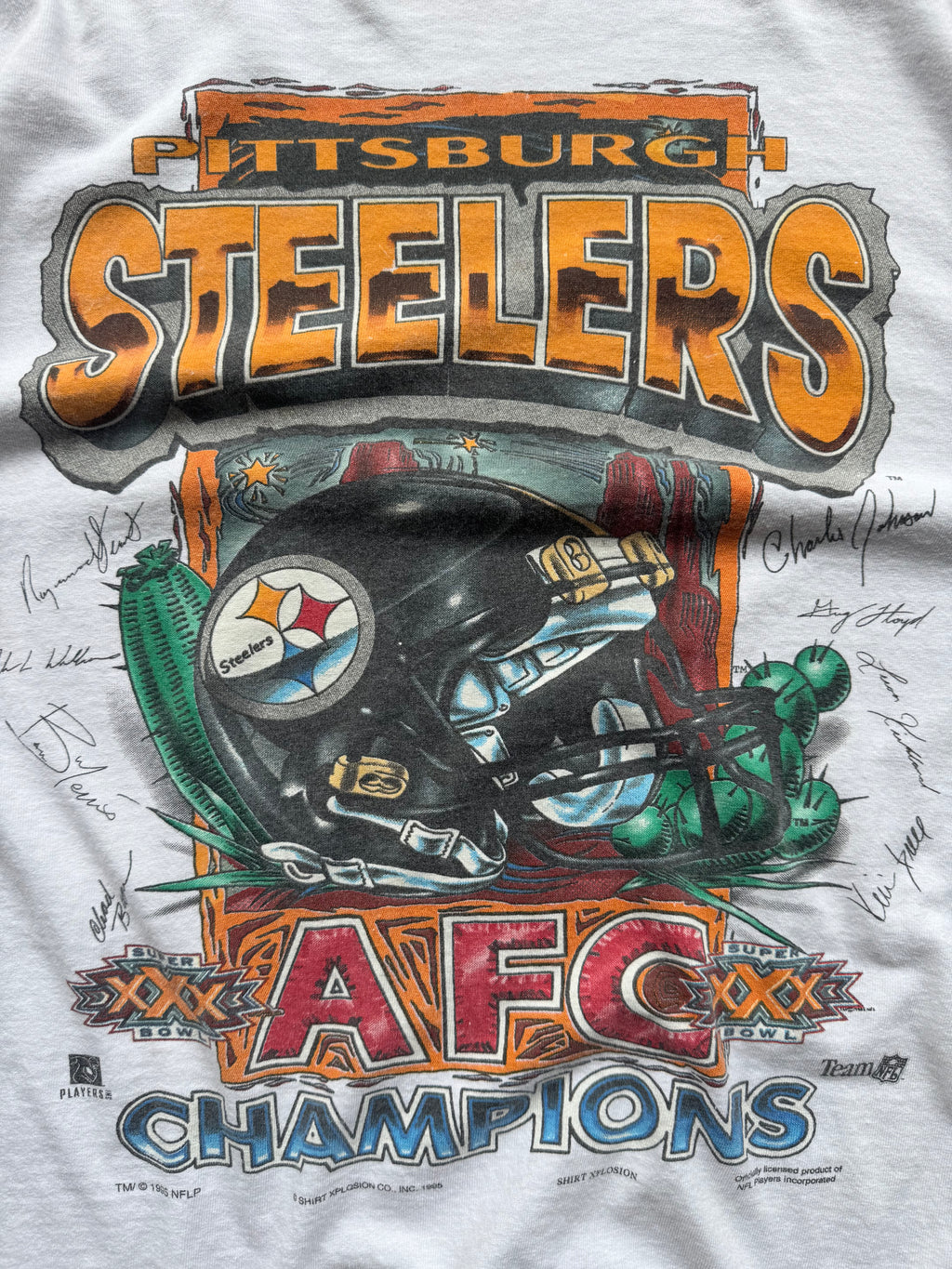 (XL) 90s Pittsburgh Steelers AFC Champs Graphic Tee