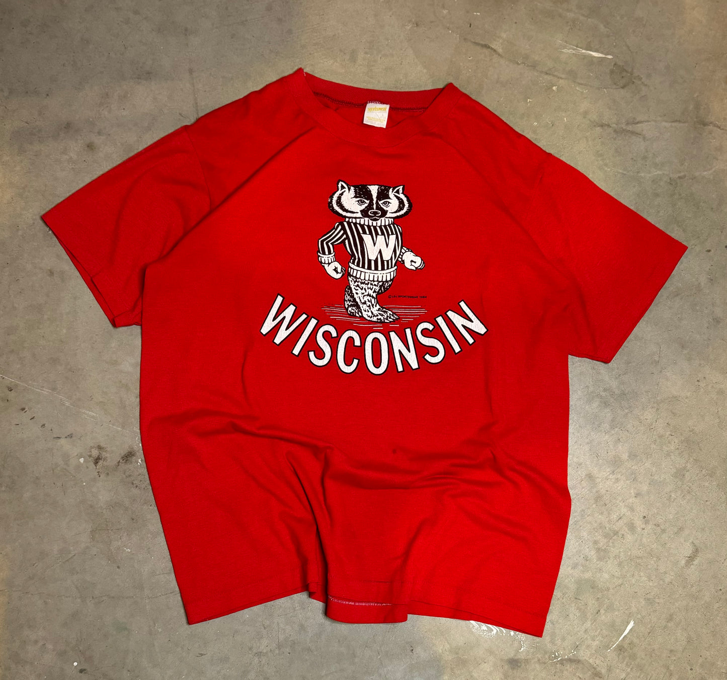 L-80s University of Wisconsin Vintage Tee