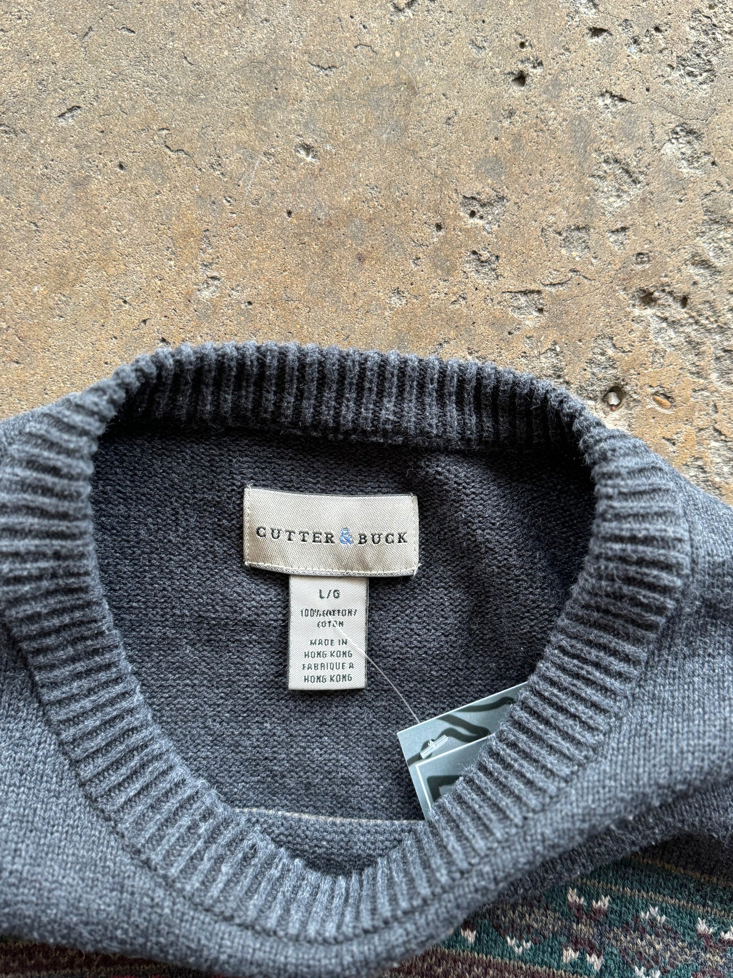 L - Vintage Black Knit sweater