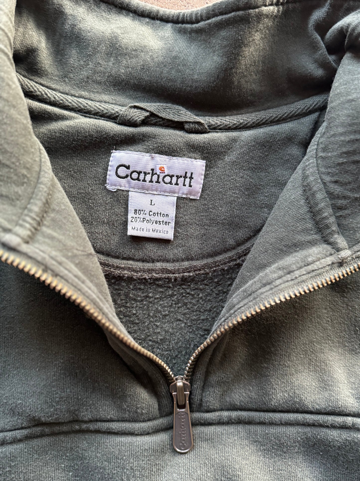 L - Vintage Carhartt 3/4 Zip Sweater