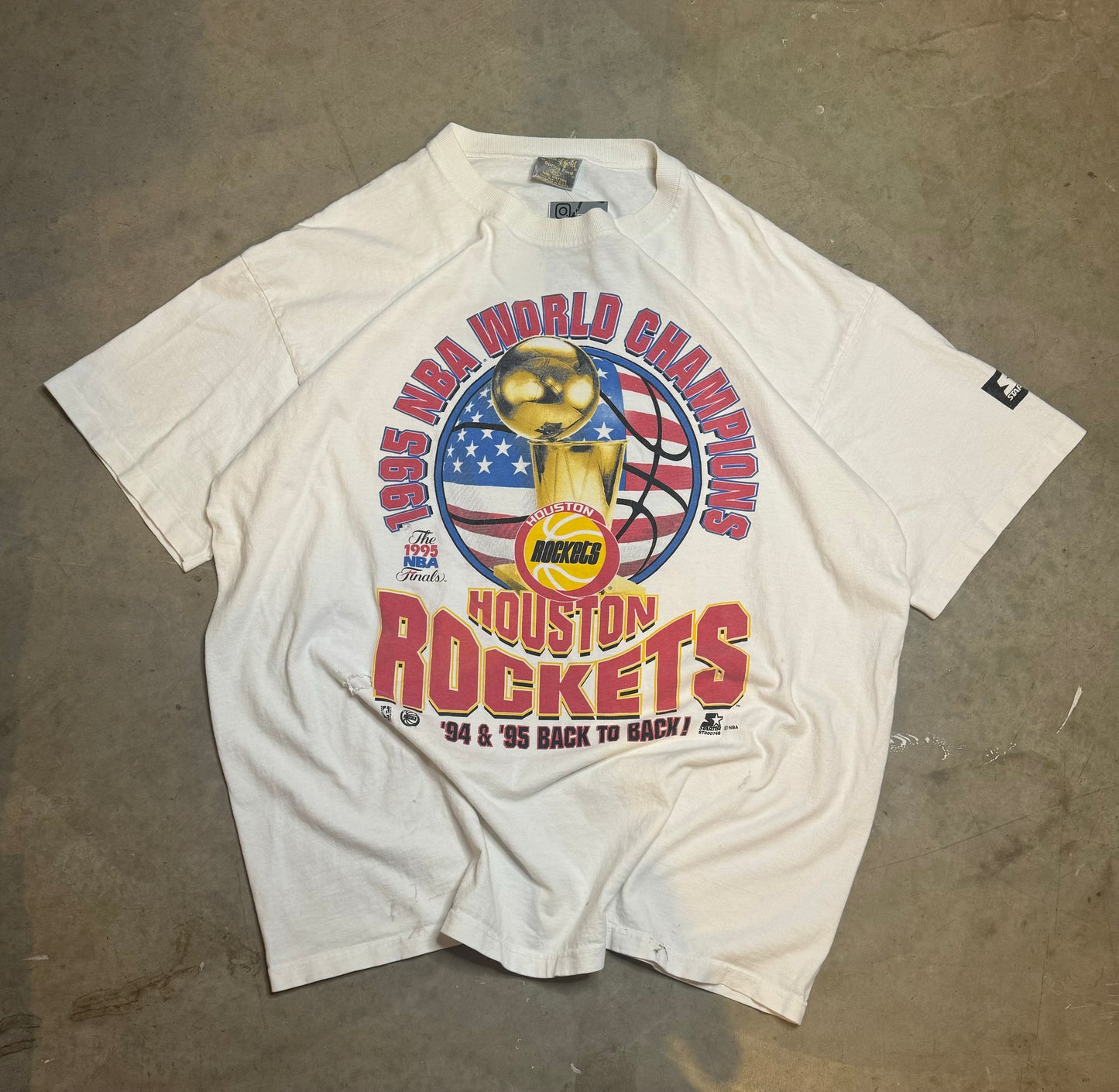 XXL-90s Houston Rockets Vintage Tee