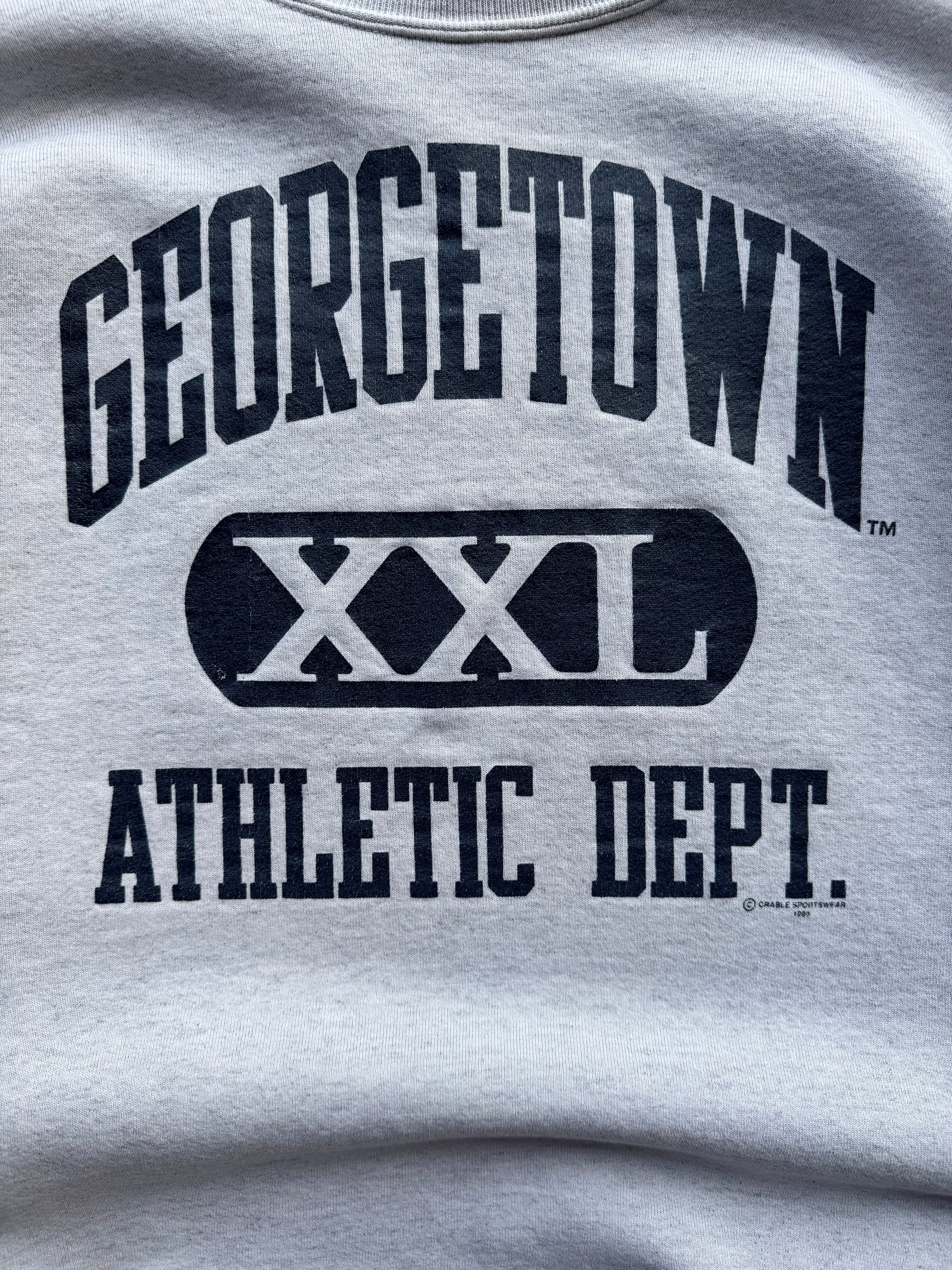 (XL) 90s Georgetown XXL Athletic Dept. Crewneck