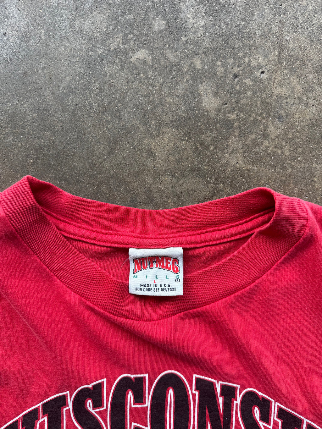 (M) 90s Wisconsin Badgers Rose Bowl tee