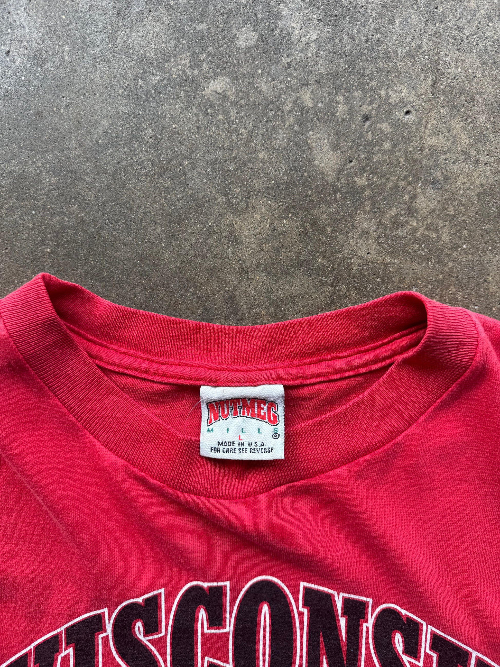 (M) 90s Wisconsin Badgers Rose Bowl tee
