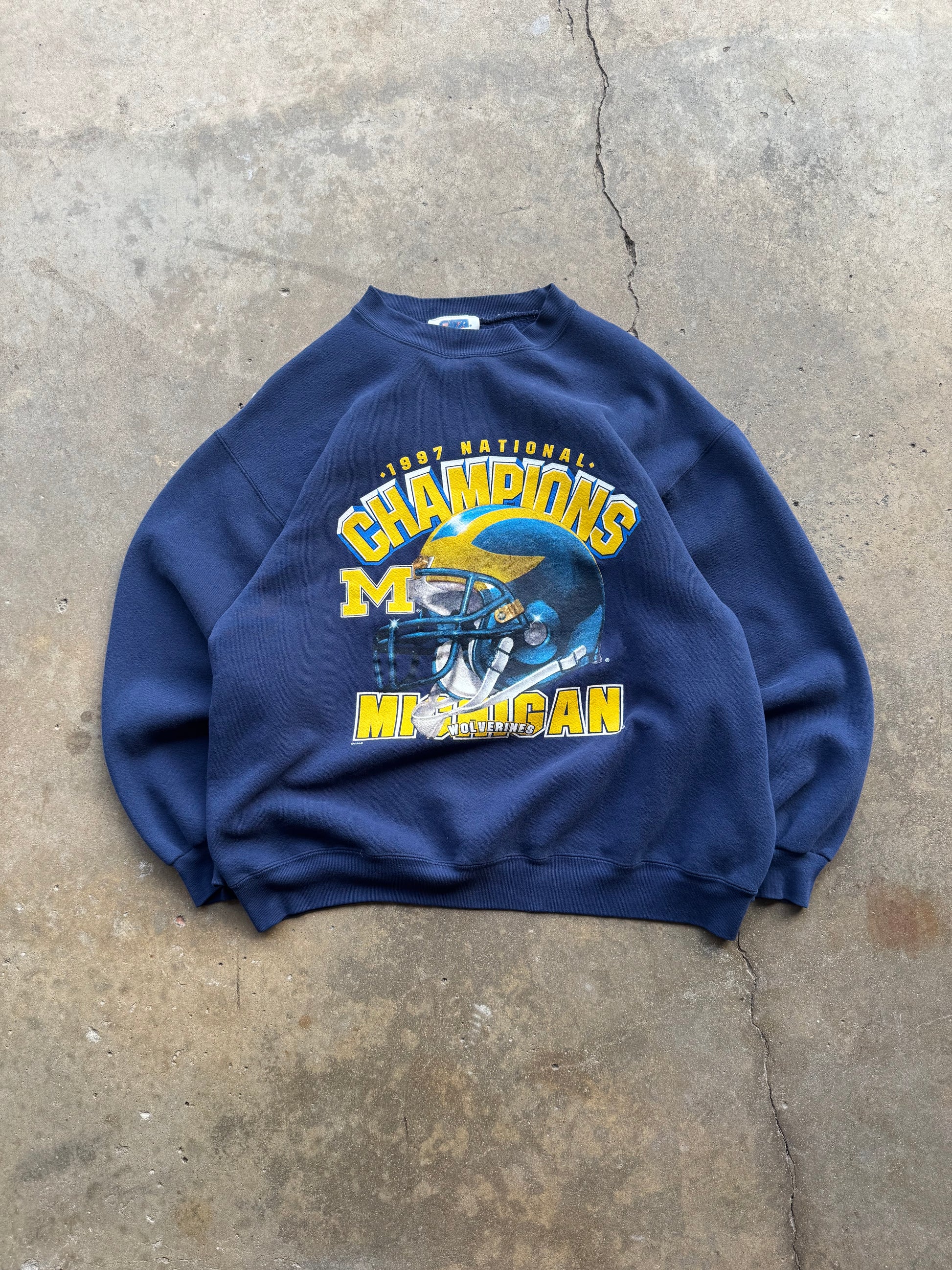(XL) 90s Michigan Wolverines National Champs Crewneck