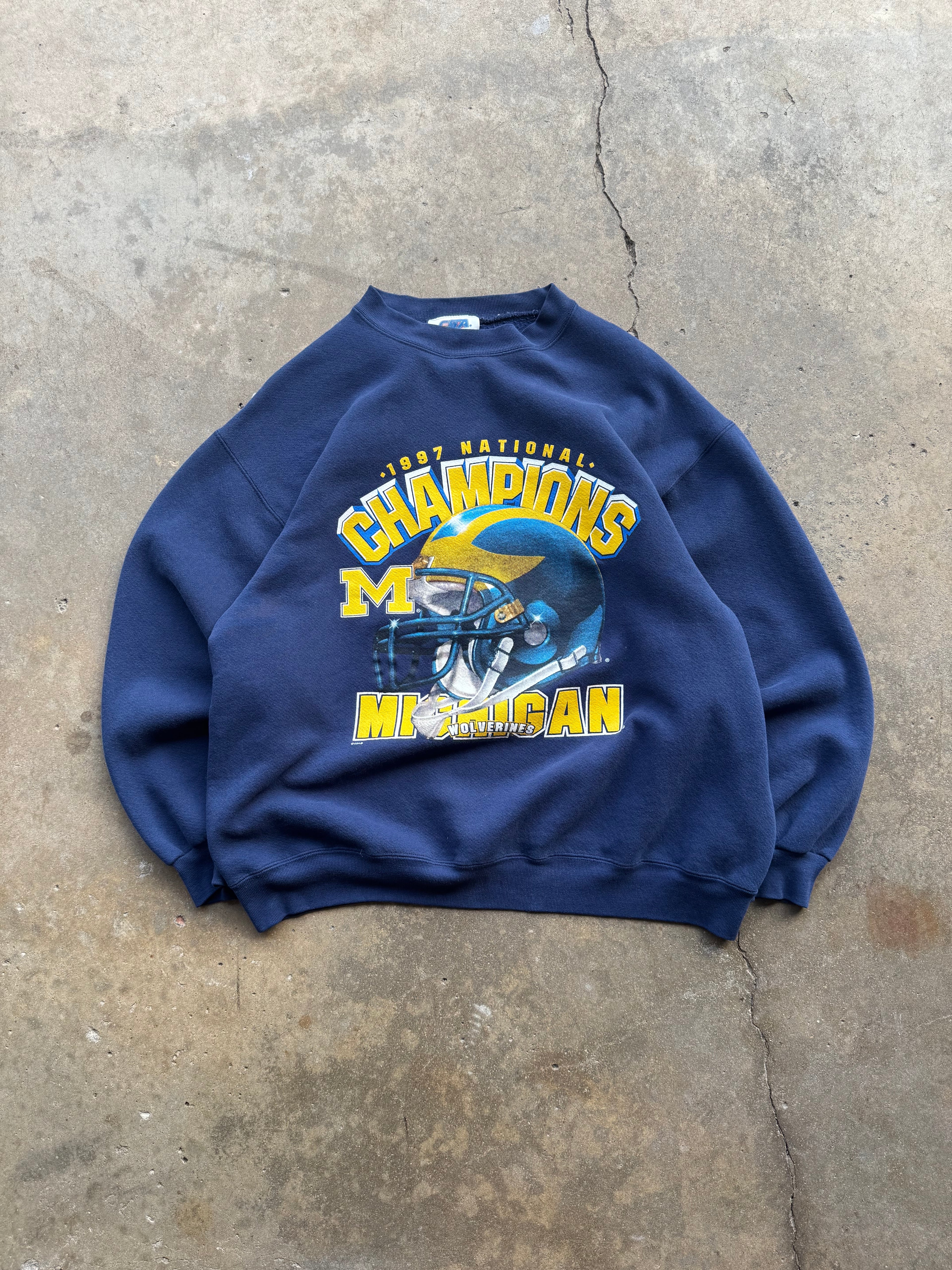 (XL) 90s Michigan Wolverines National Champs Crewneck