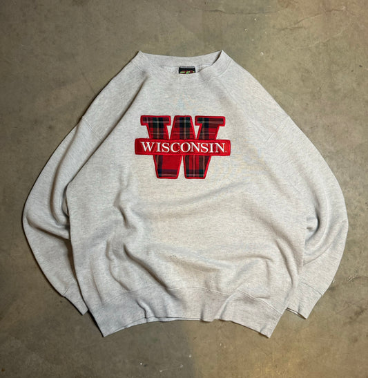 L - Vintage University of Wisconsin Crewneck