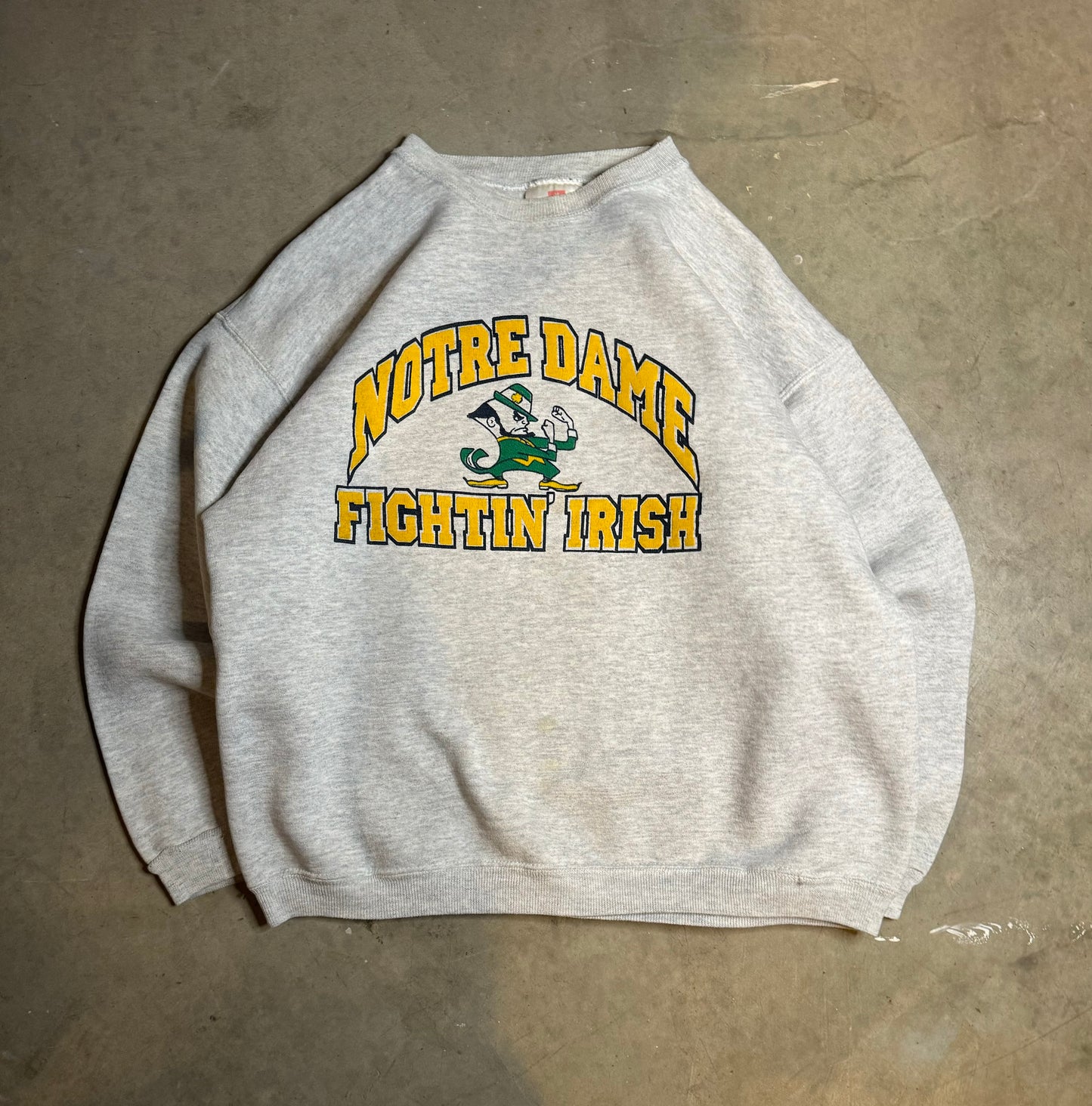 L - Vintage Notre Dame Fighting Irish Crewneck