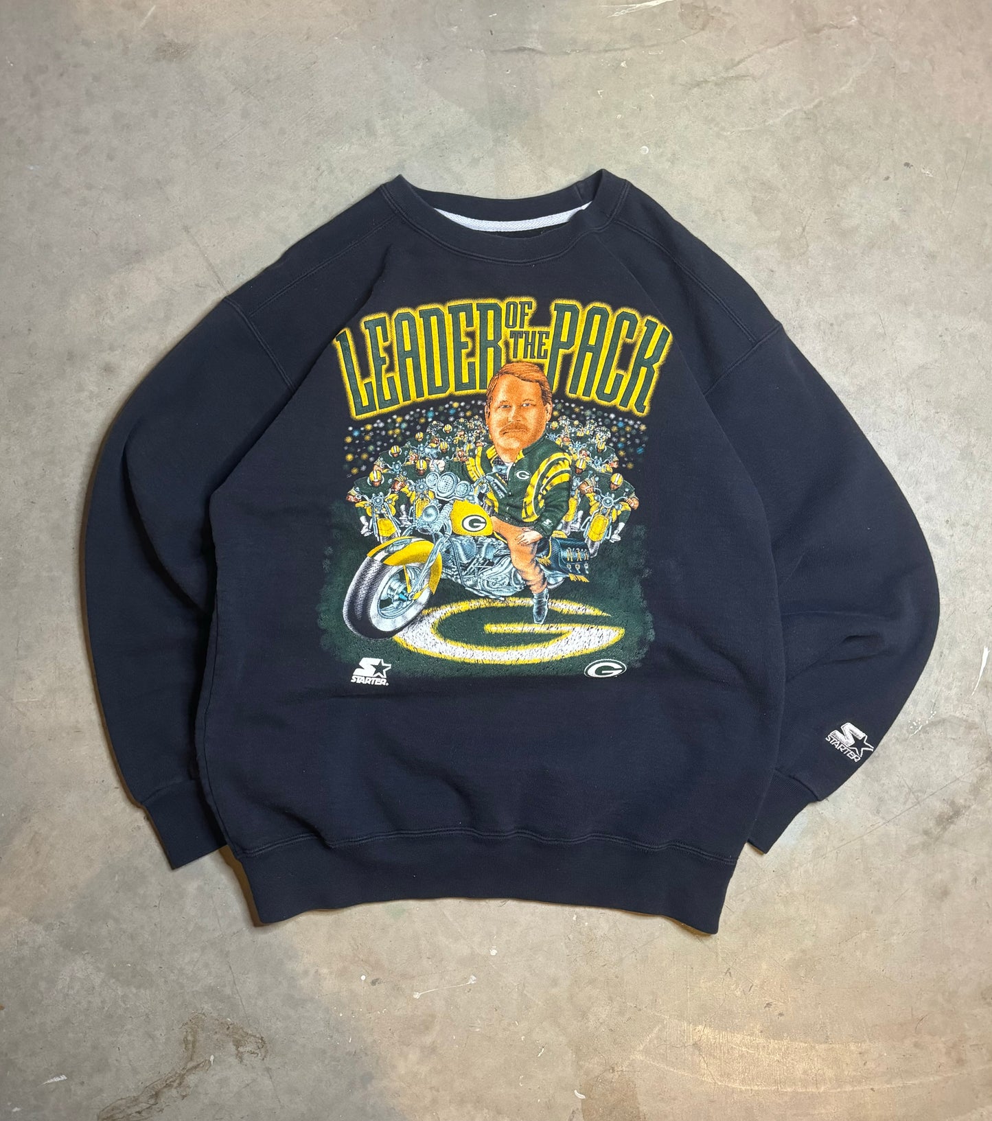 M - Vintage Packers ‘Mike Holmgren’  Caricature Crewneck