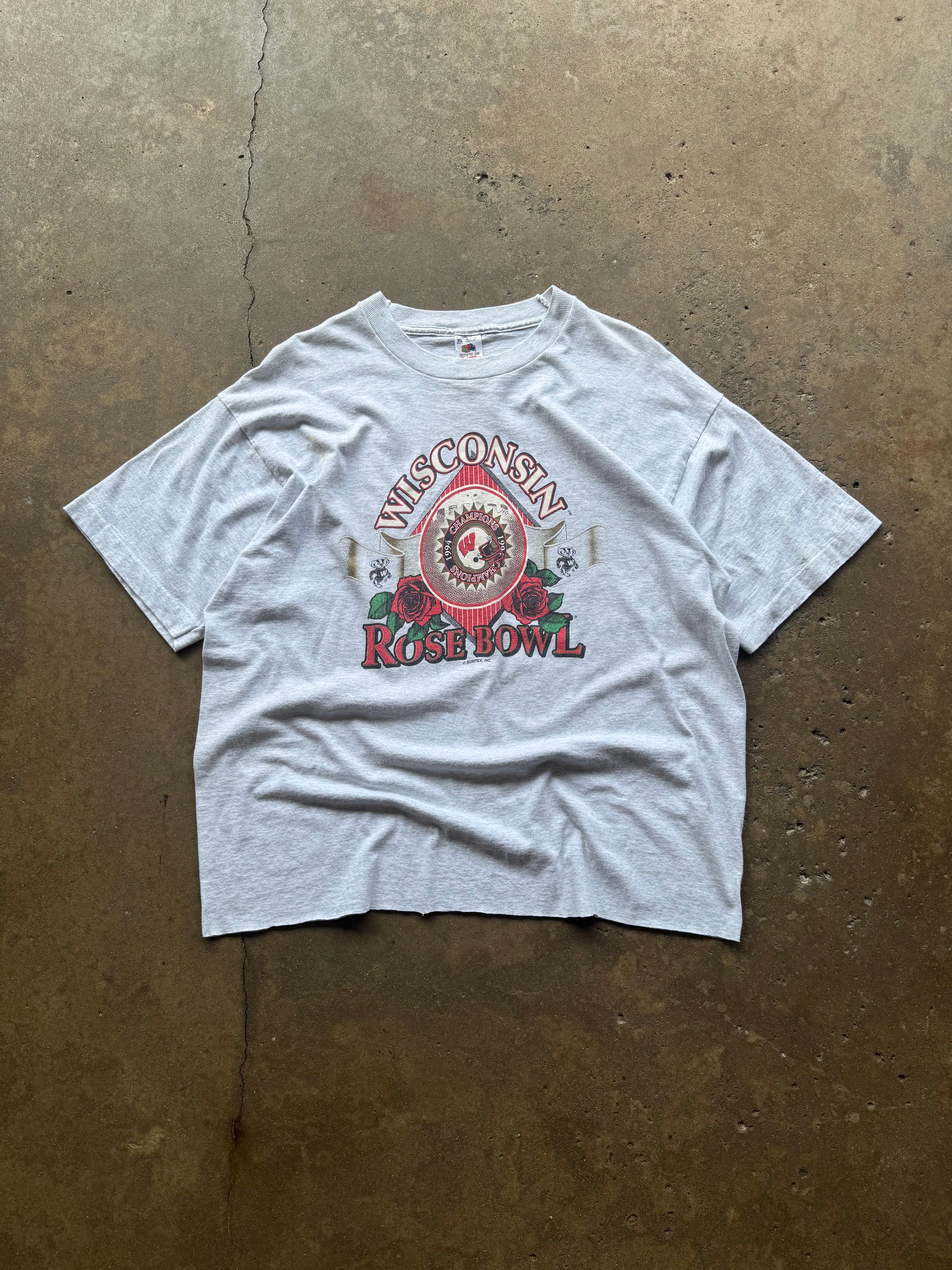 (XL) 90s Wisconsin Badgers Rose Bowl Champs Tee