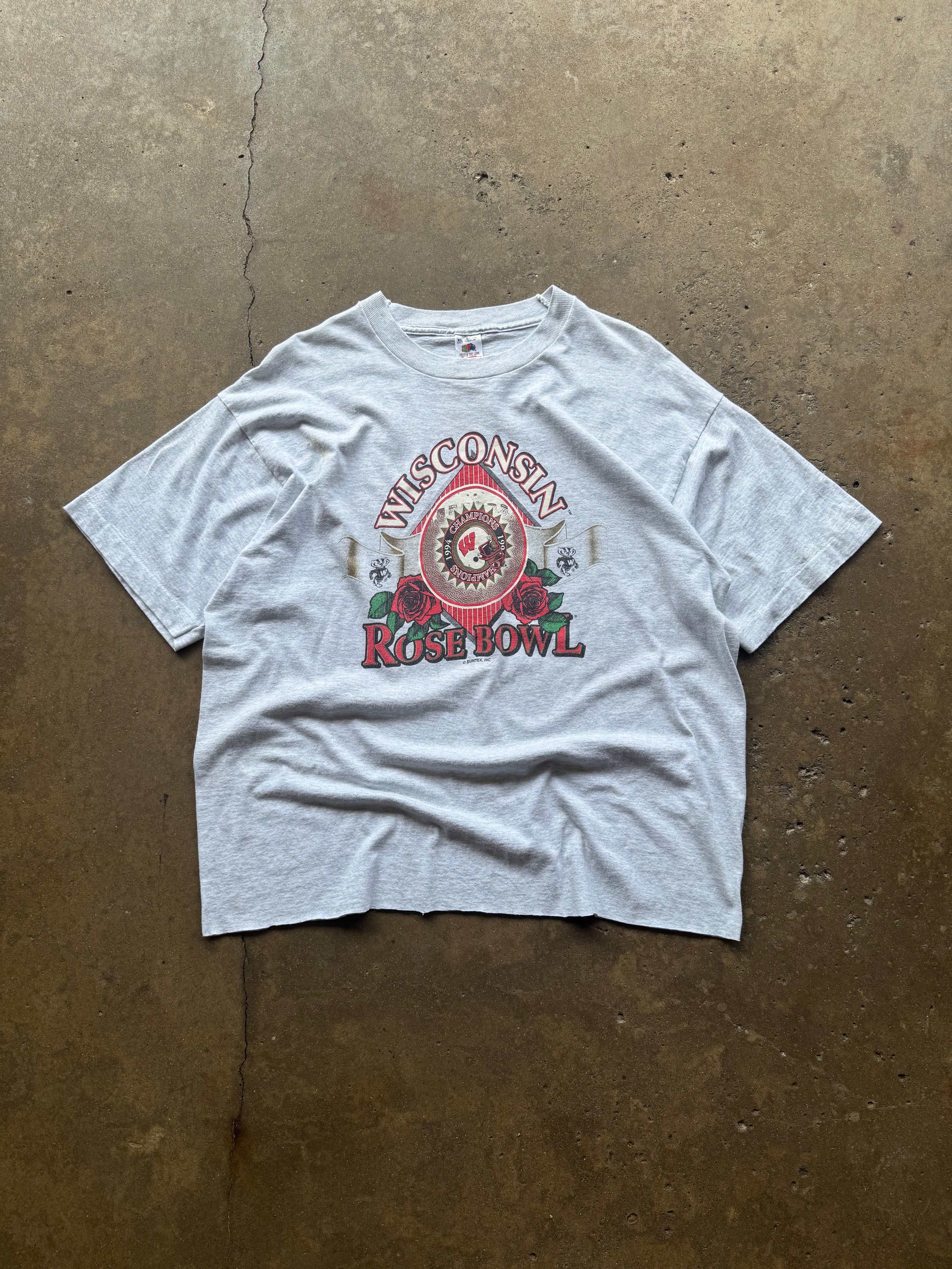 (XL) 90s Wisconsin Badgers Rose Bowl Champs Tee