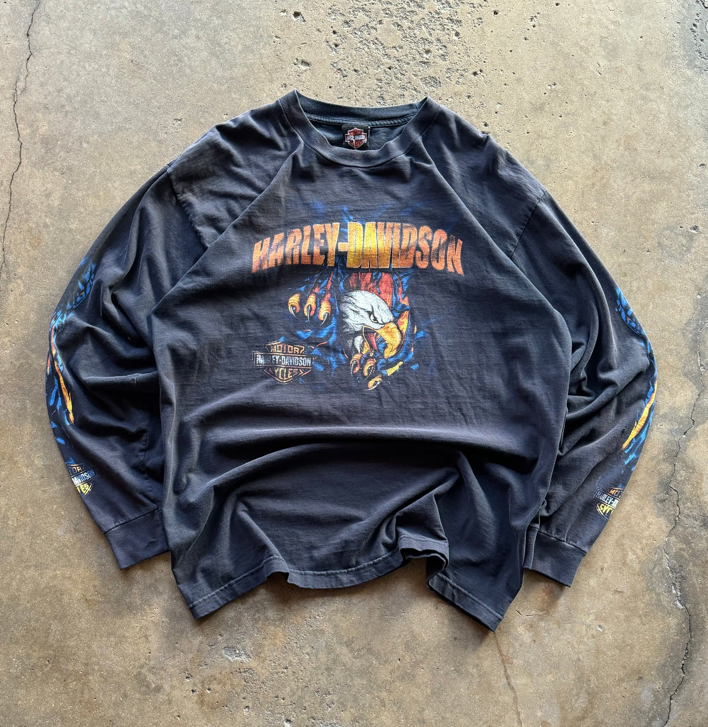 XL - Vintage Harley Davidson Long Sleeve Tee