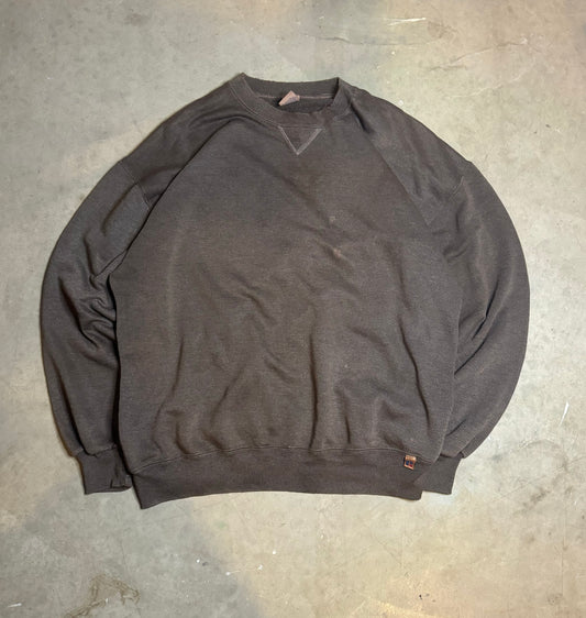 XL - Vintage Chocolate Brown Russell Crewneck