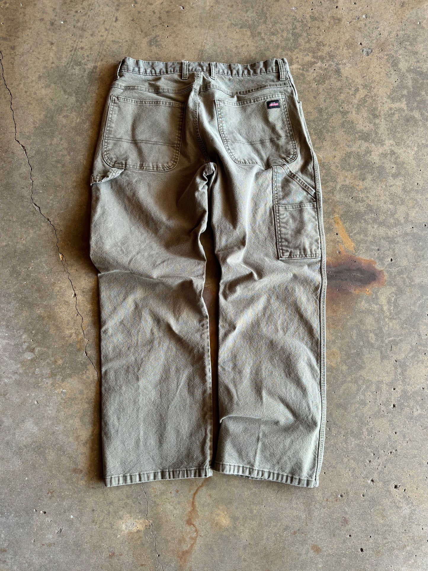 34 - Olive Green Faded Carhartt Carpenter Pants