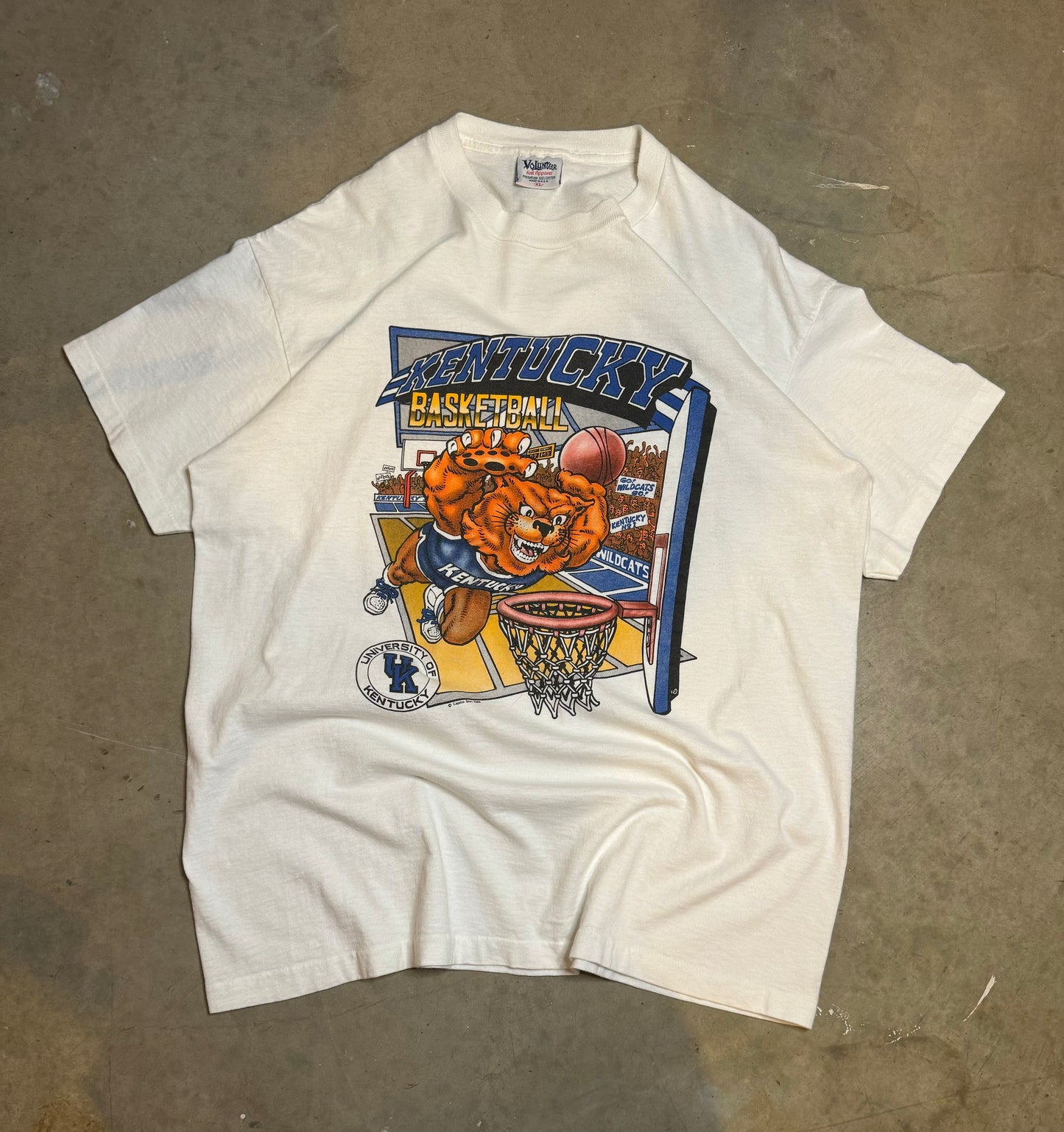 XL-90s Vintage Kentucky Wildcat Charter Tee