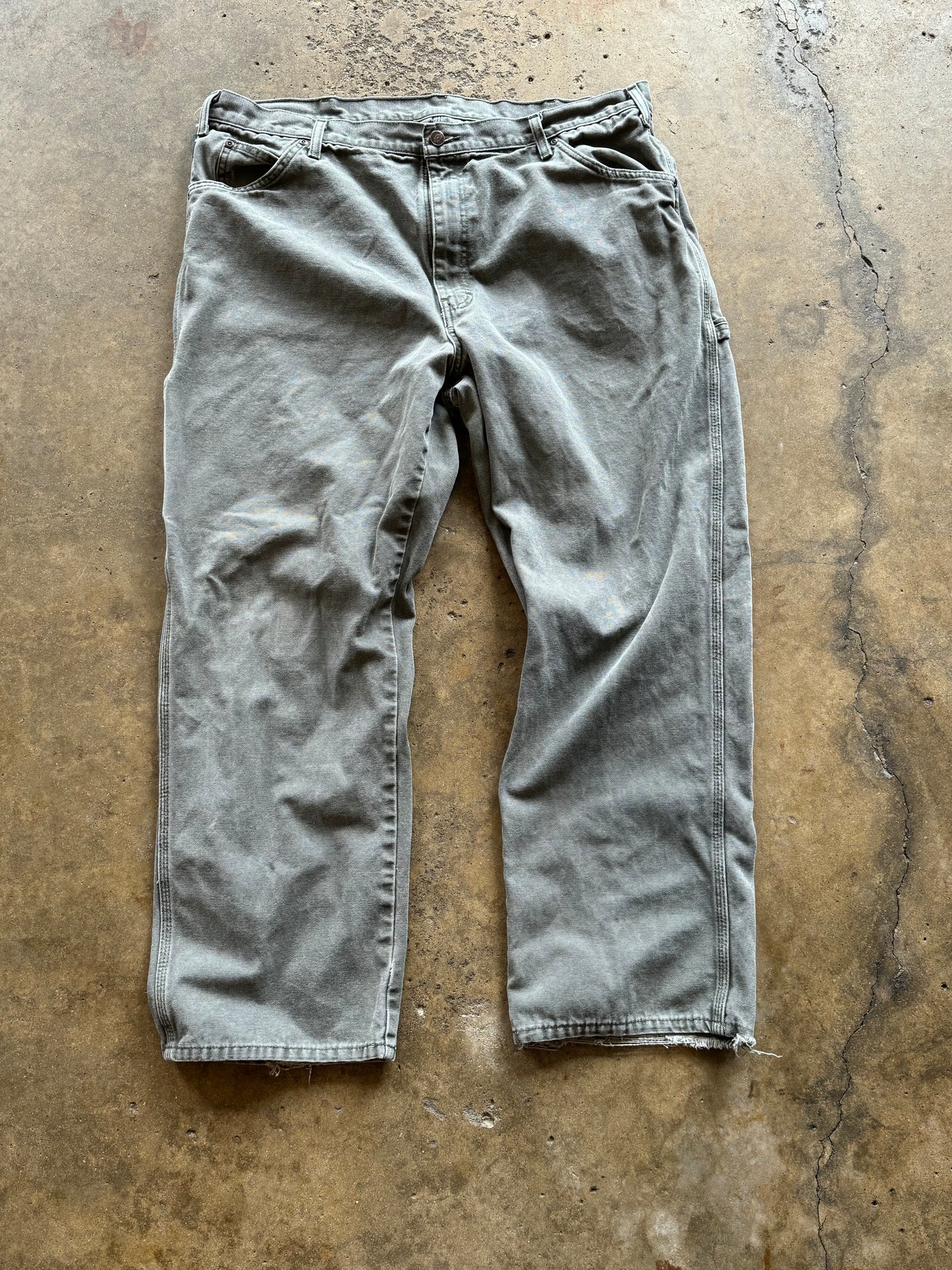 40 - Faded Gray Vintage Dickies Carpenter Pants