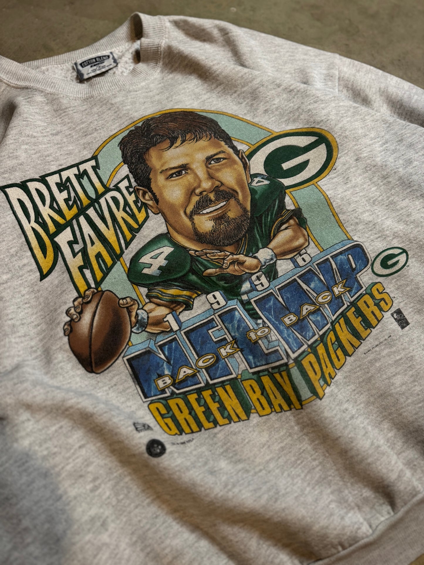 XL - Vintage Brett Favre Caricature Crewneck