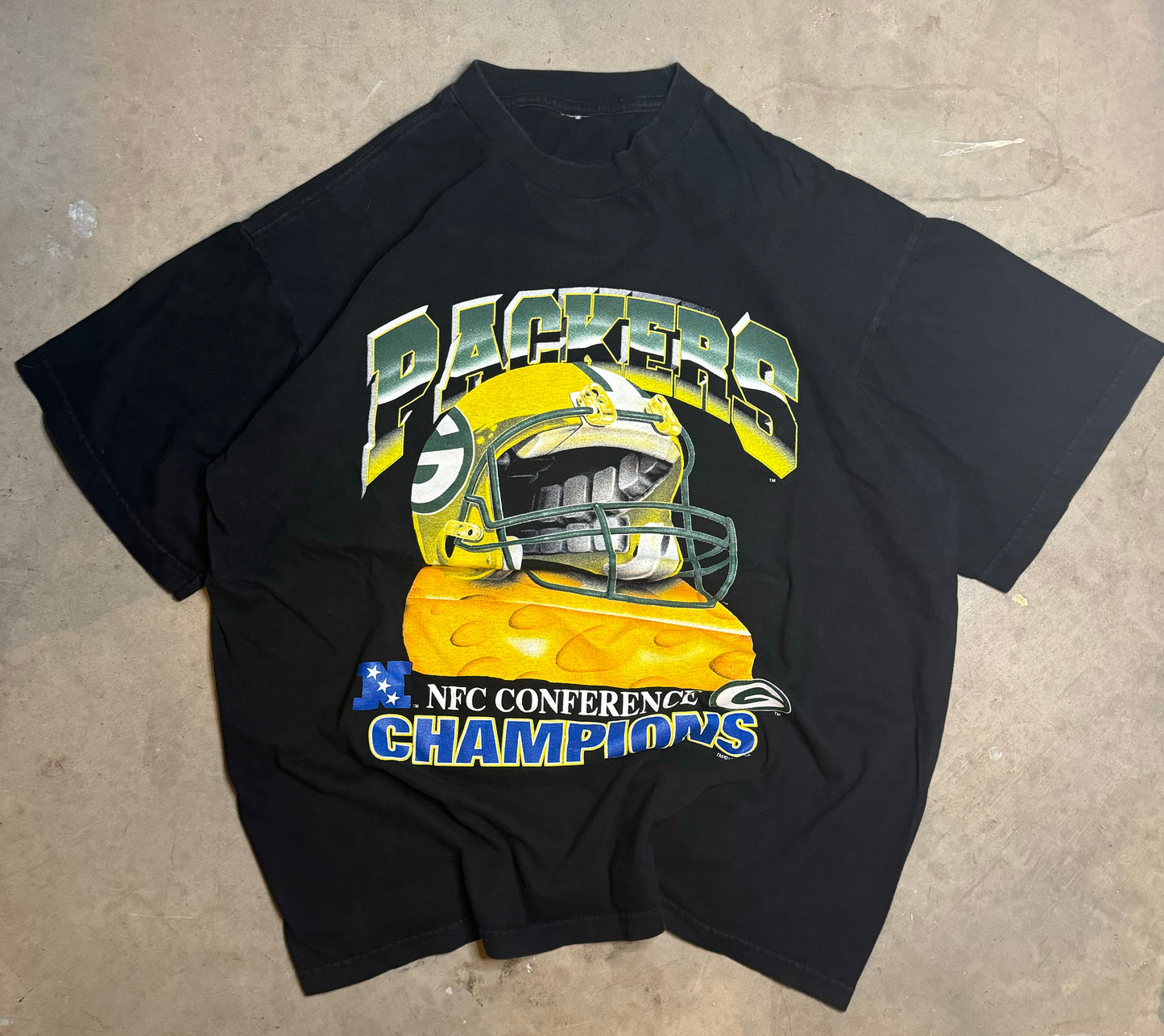 90s Green Bay Packers NFC Champs Vintage Tee