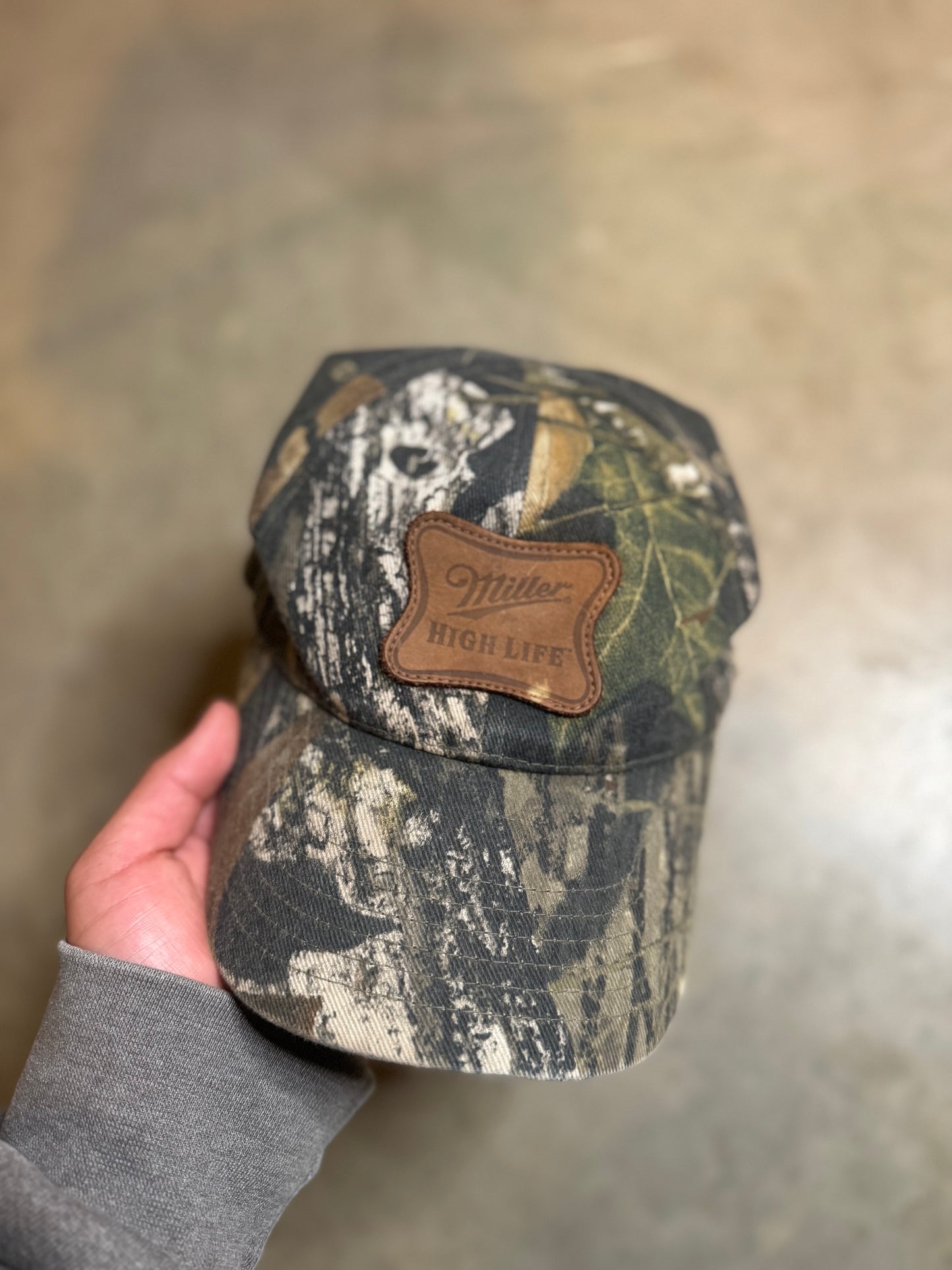 Vintage Camo Miller High Life Cap