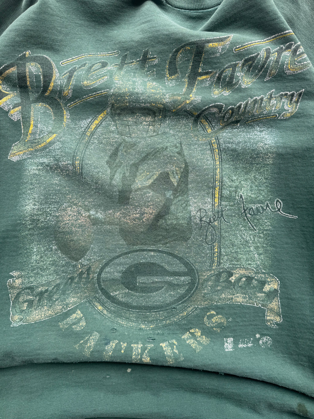 (XXL) 90s Thrashed Green Bay Packers Crewneck