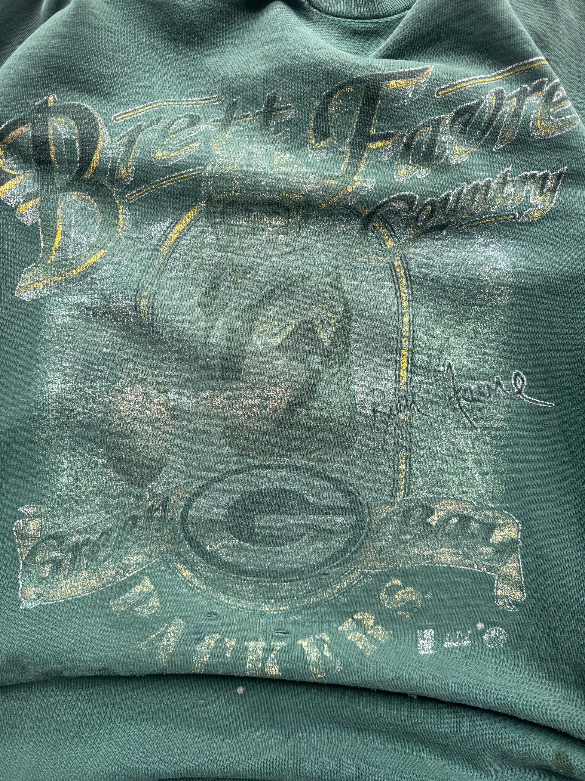 (XXL) 90s Thrashed Green Bay Packers Crewneck