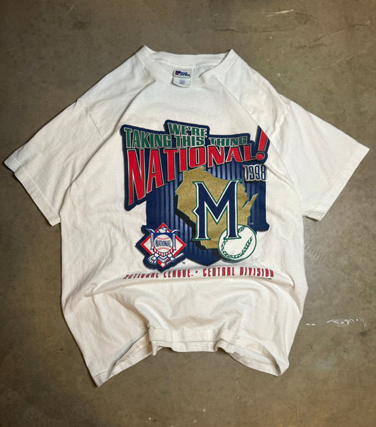 L - Vintage Milwaukee Brewers Tee