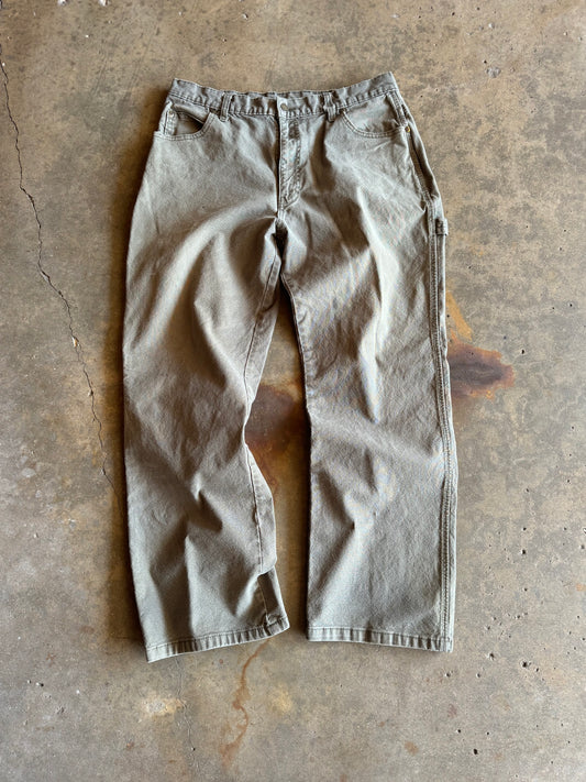 34 - Olive Green Faded Carhartt Carpenter Pants