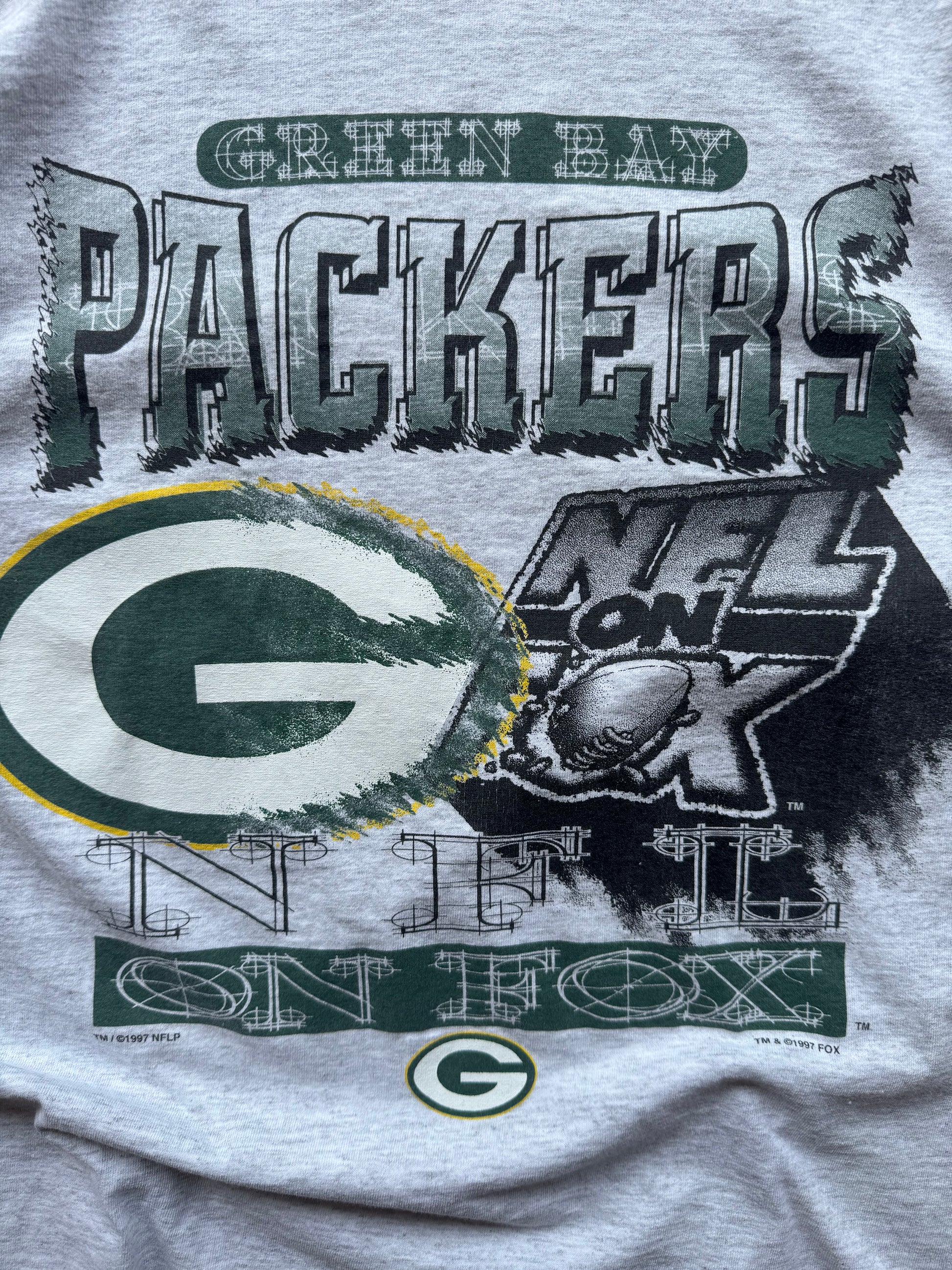 (S) 90s Green Bay Packers NFL on Fox Tee