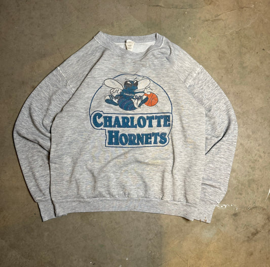 S - Vintage Charlotte Hornets Crewneck