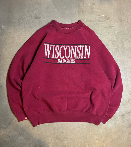 XL - Vintage Wisconsin Badgers Crewneck