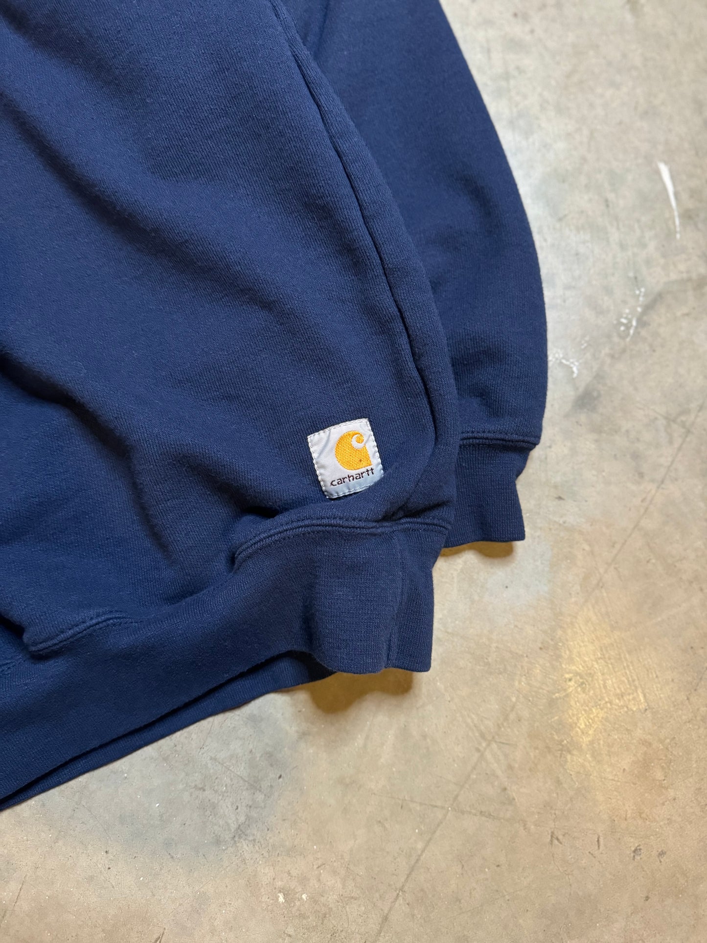 XL - Vintage Dark Blue Carhartt Crewneck