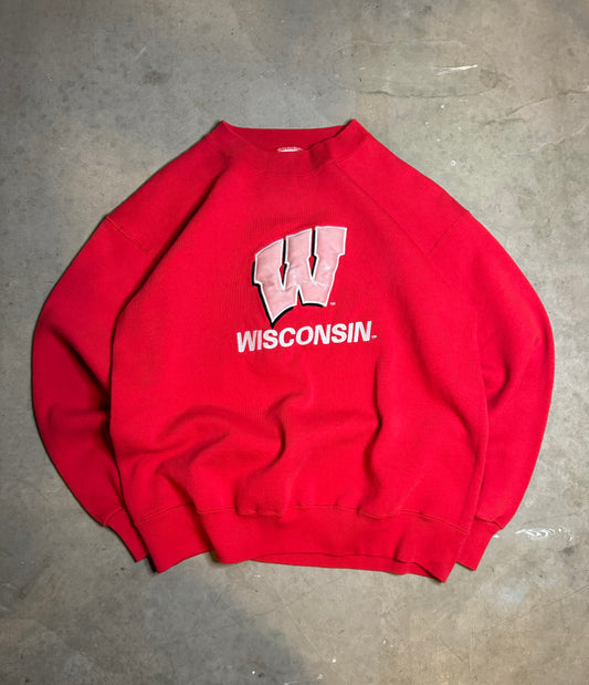 L - Vintage Wisconsin Badgers Crewneck