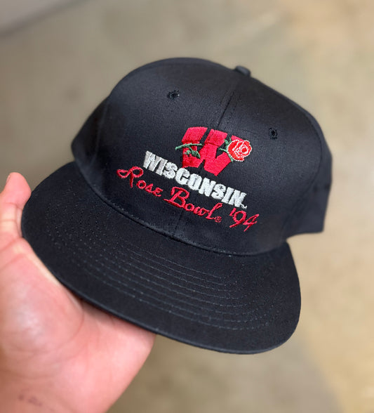 90s Wisconsin Badgers Rose Bowl Hat