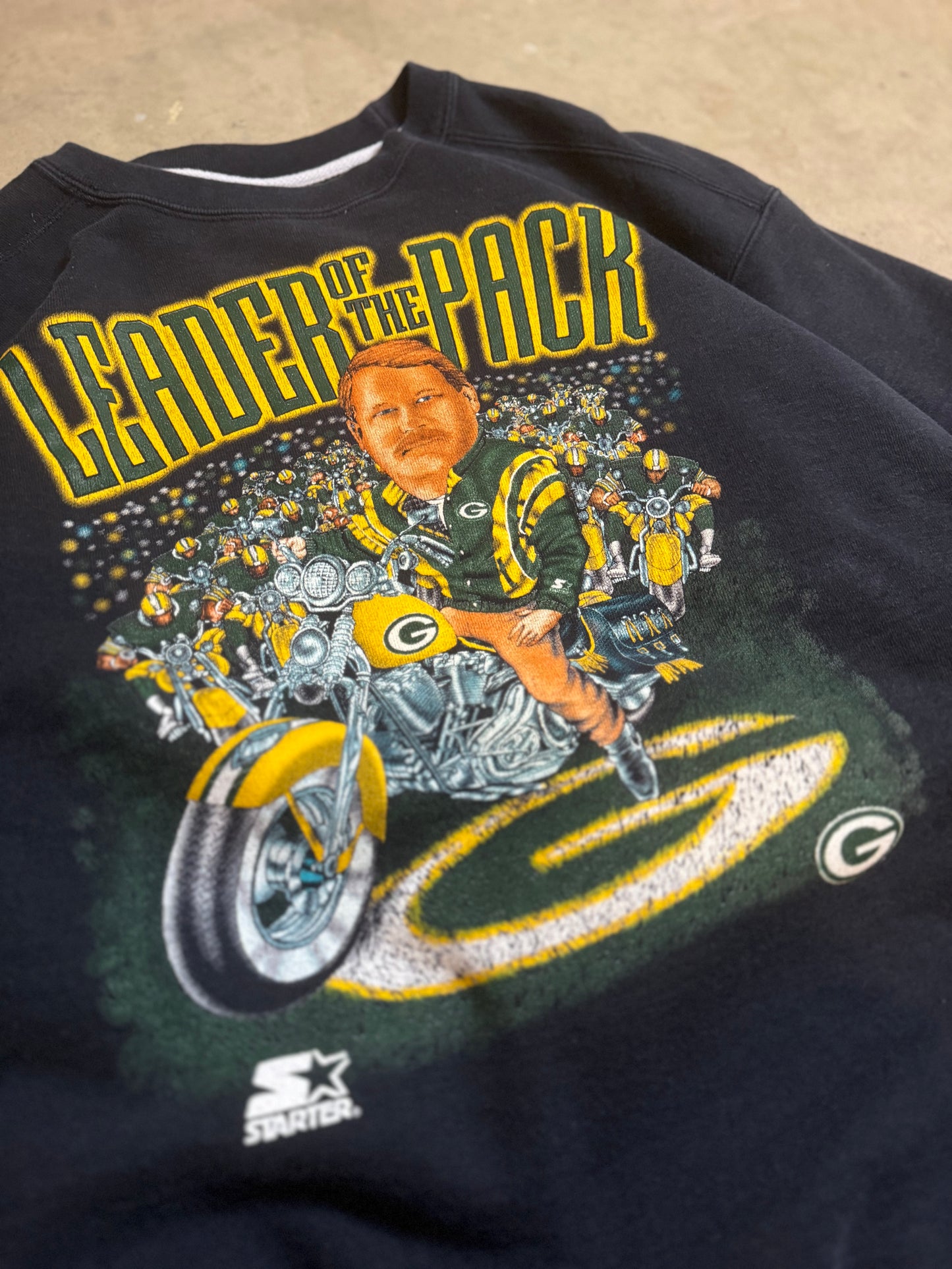 M - Vintage Packers ‘Mike Holmgren’  Caricature Crewneck