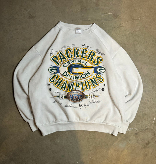 L - Vintage Green Bay Packers NFC Champs Crewneck