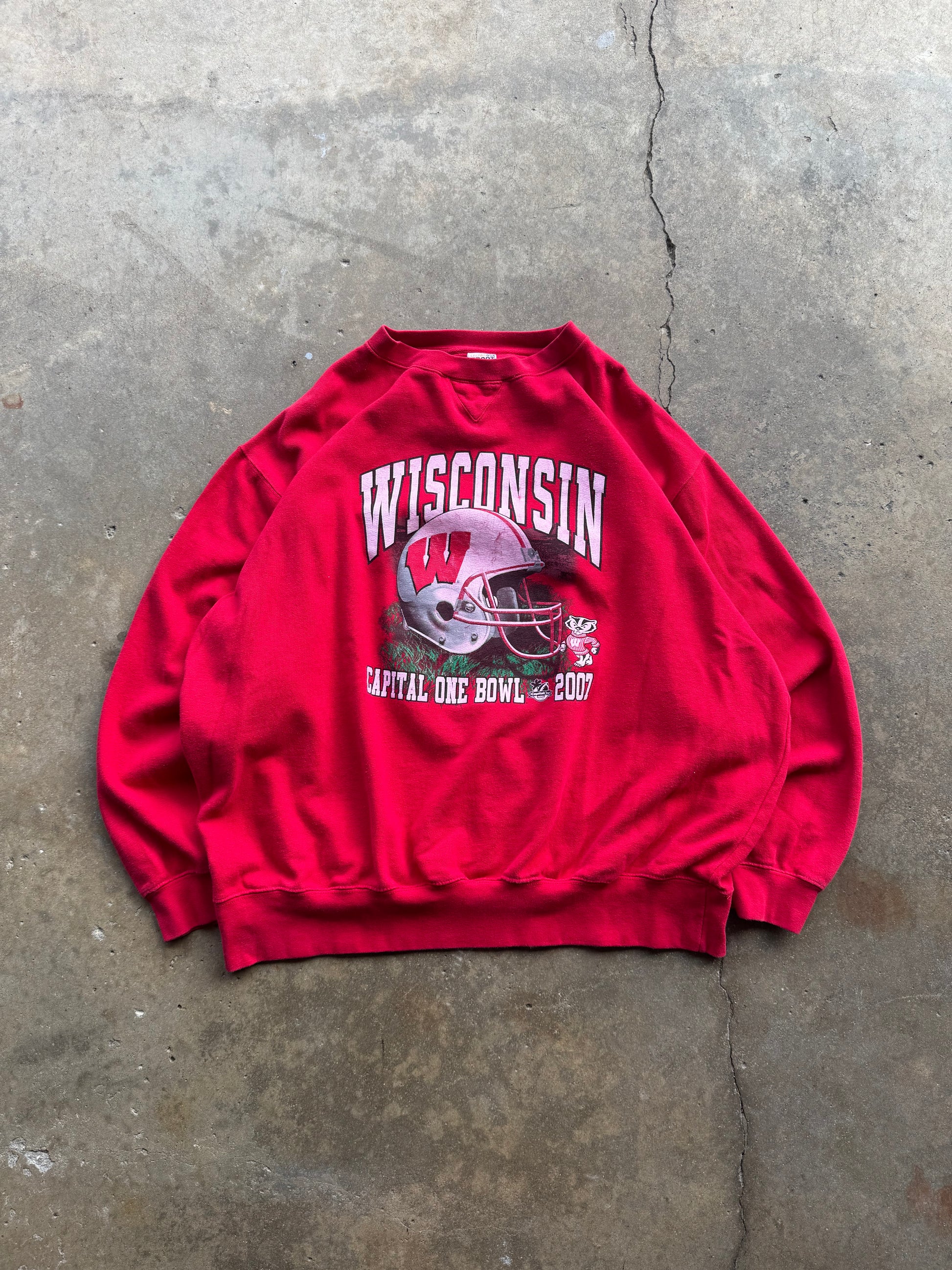 (XXL) 00s Wisconsin Badgers Bowl Crewneck